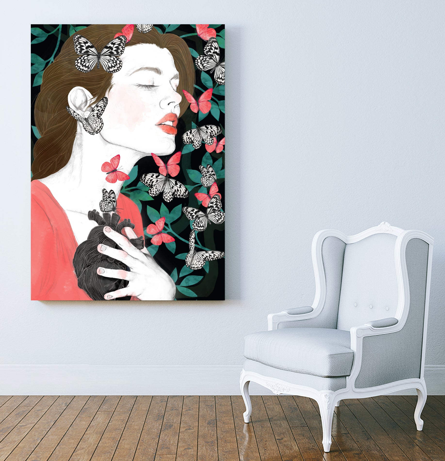 Butterflies // you make my heart flutter by Laura Graves on GIANT ART - black photo illustration