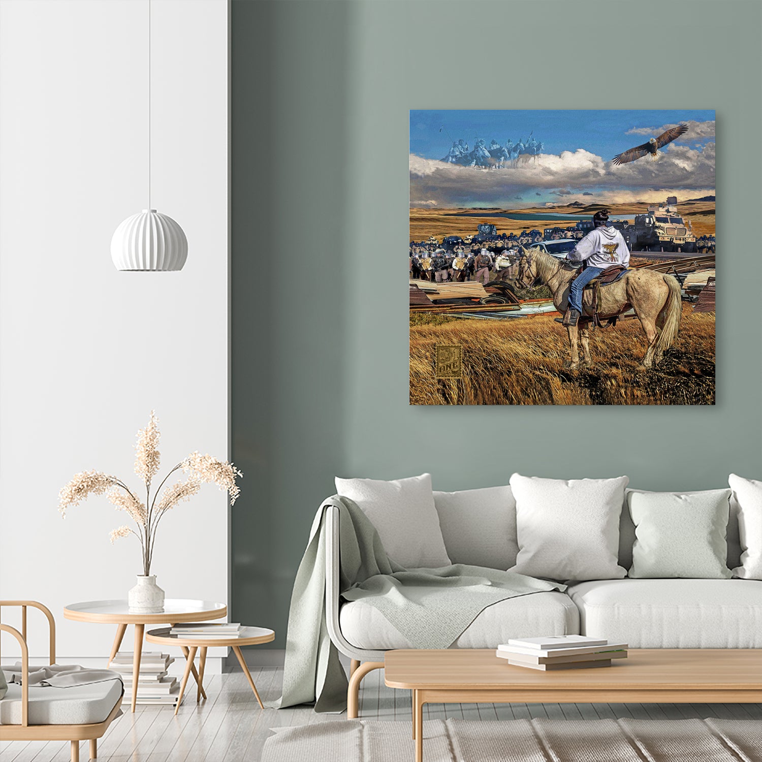 Dakota Access Pipeline Water Protector by Gregory Dampier on GIANT ART - brown digital painting