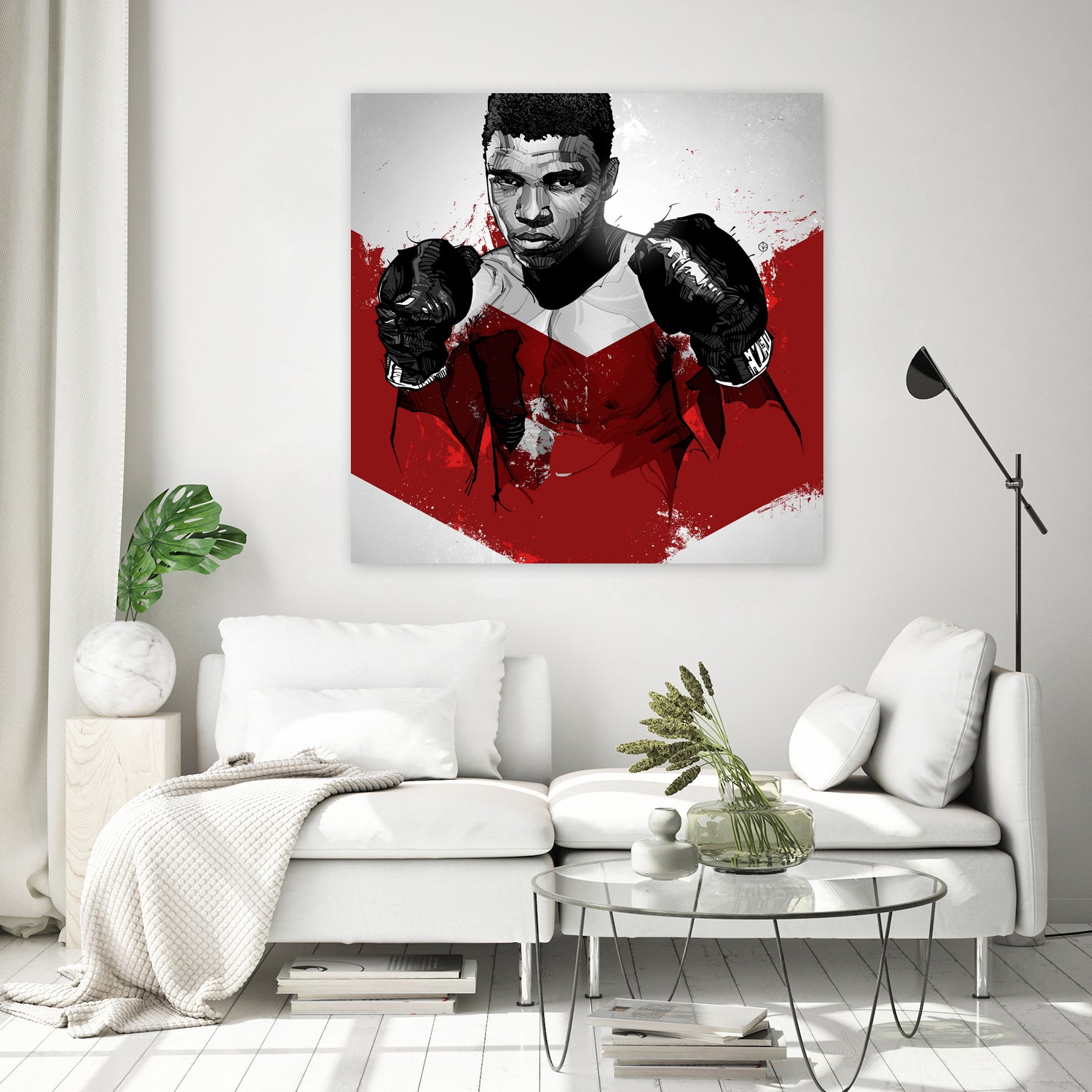 Muhammad Ali by Nikita Abakumov on GIANT ART - red digital painting