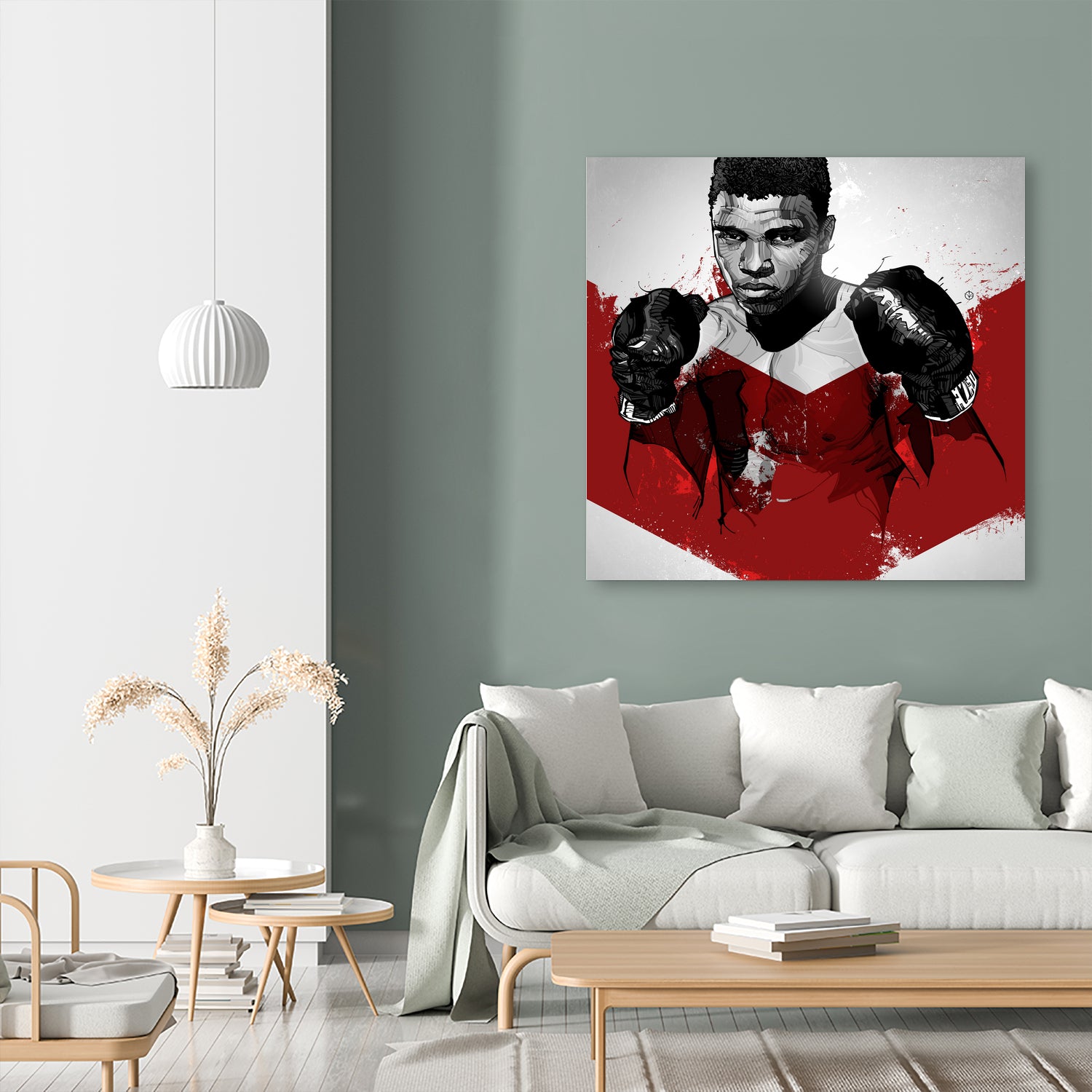 Muhammad Ali by Nikita Abakumov on GIANT ART - red digital painting