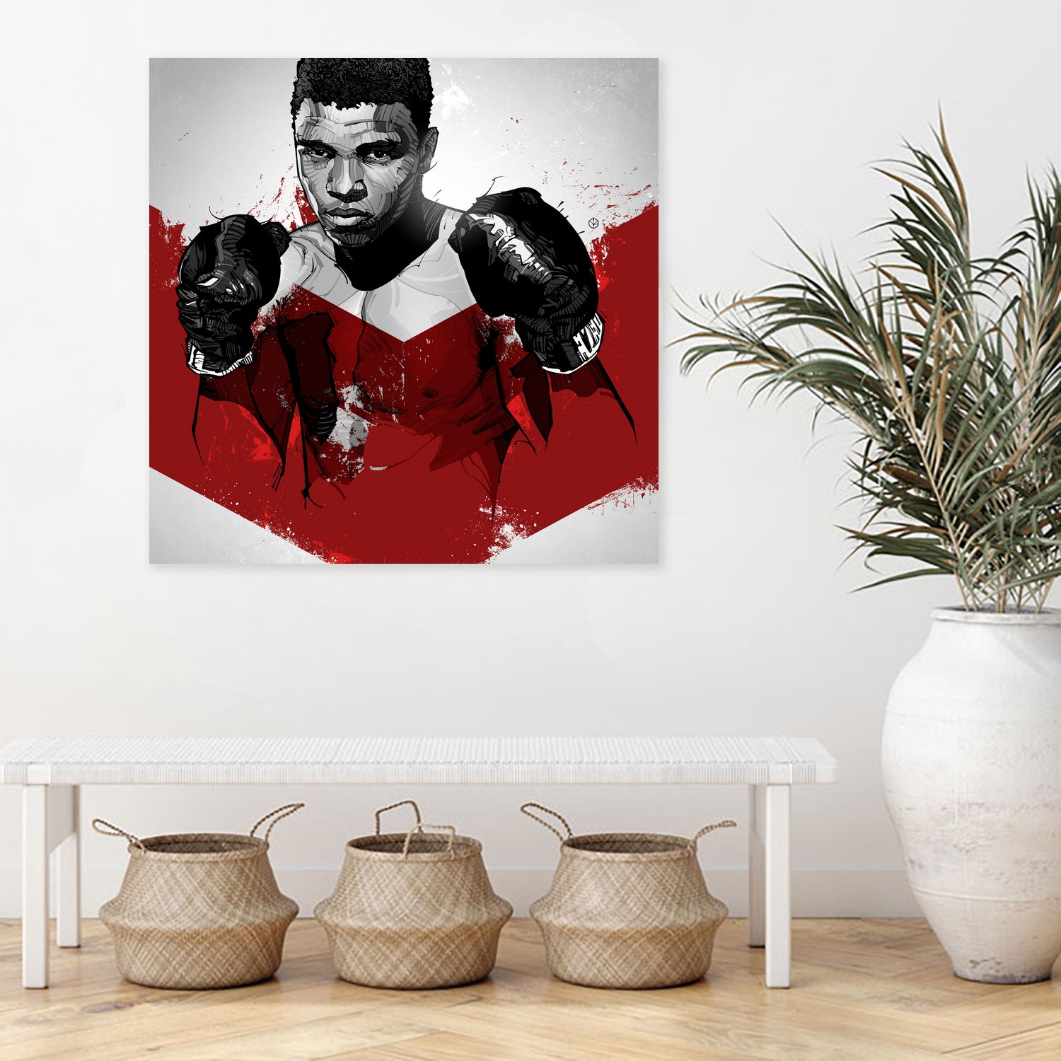 Muhammad Ali by Nikita Abakumov on GIANT ART - red digital painting