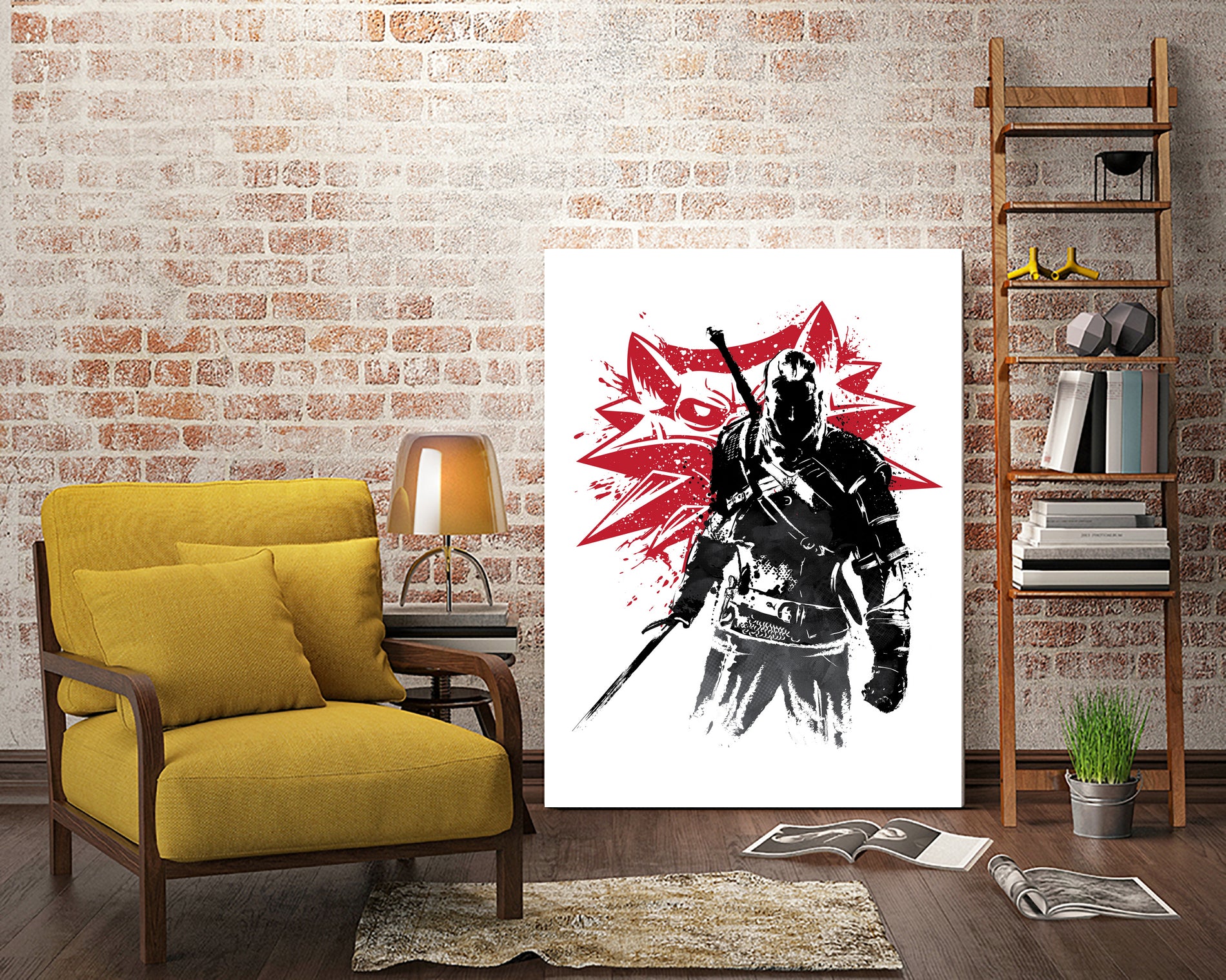The Witcher sumi-e by Antonio Camarena on GIANT ART - white digital painting