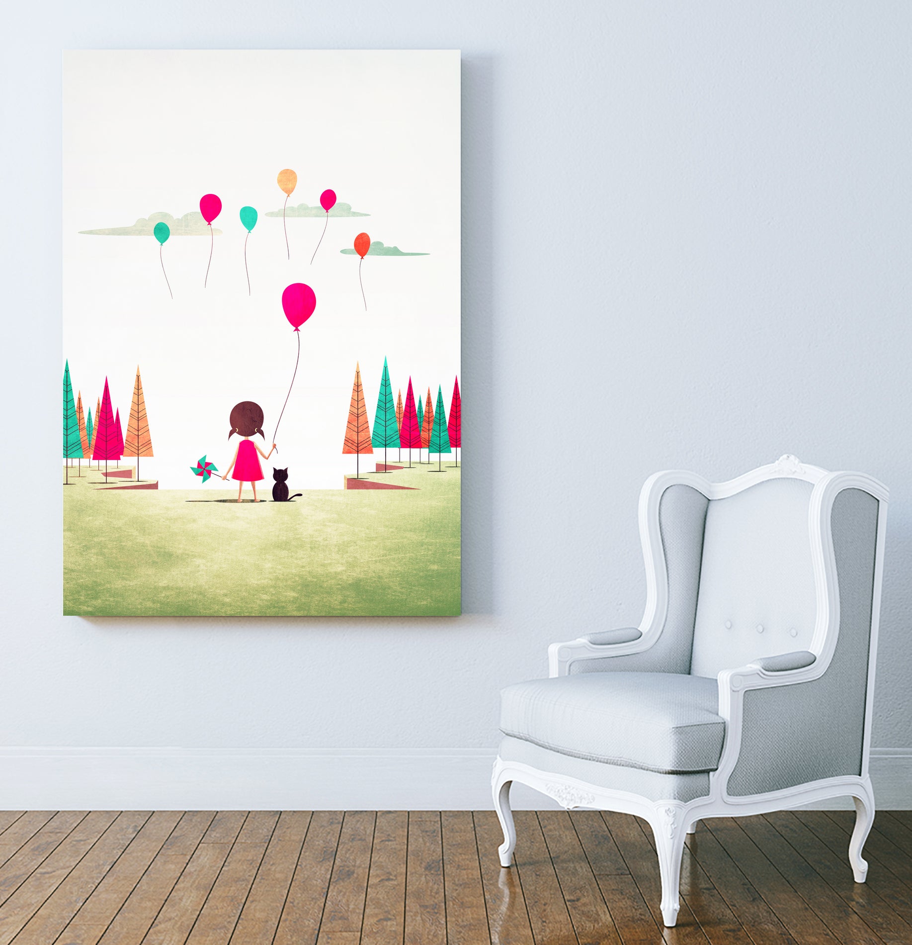 Floating by Annisa Tiara Utami on GIANT ART - white digital drawing