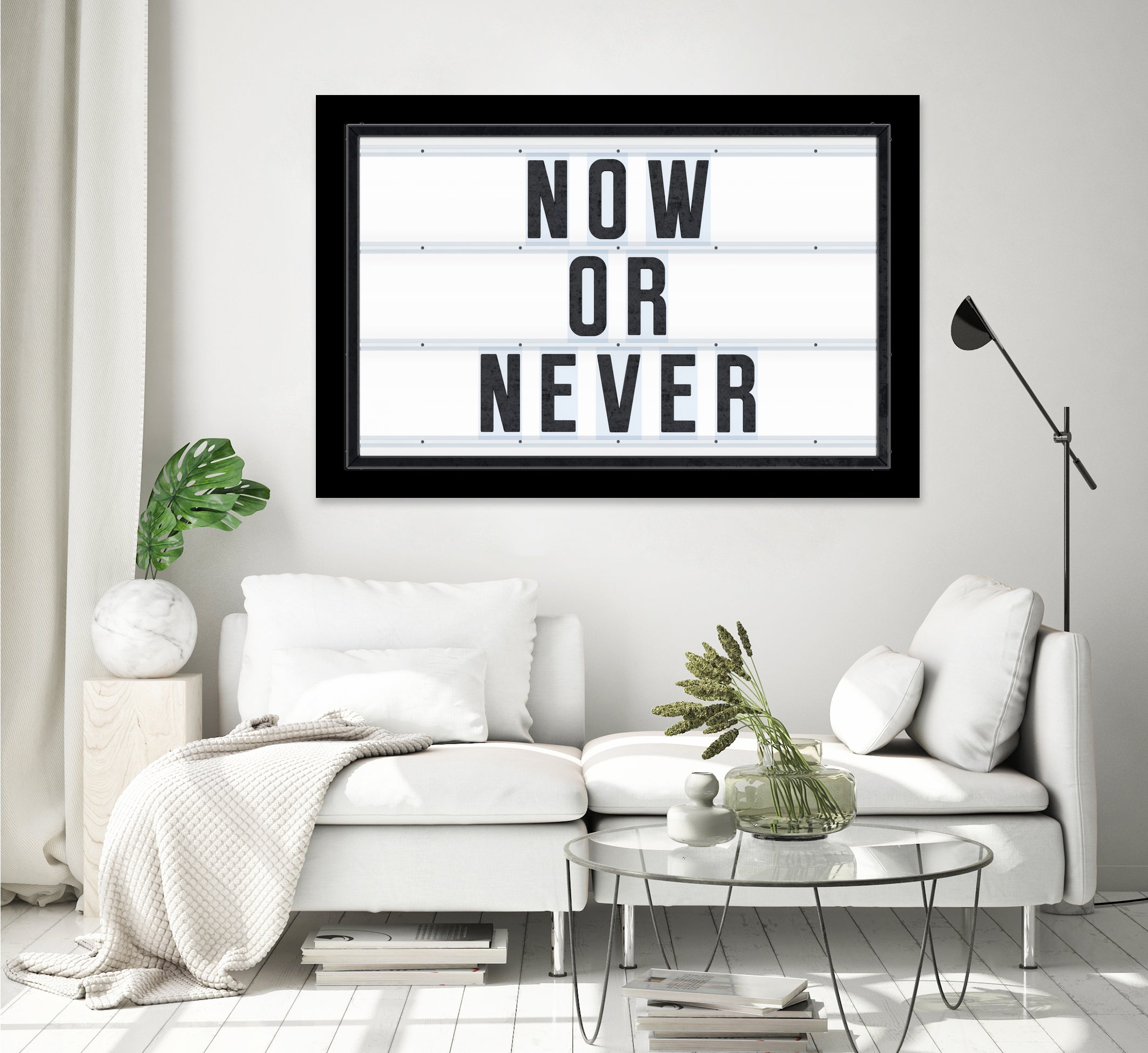 Now or Never by Art Frankenberg on GIANT ART - white typography