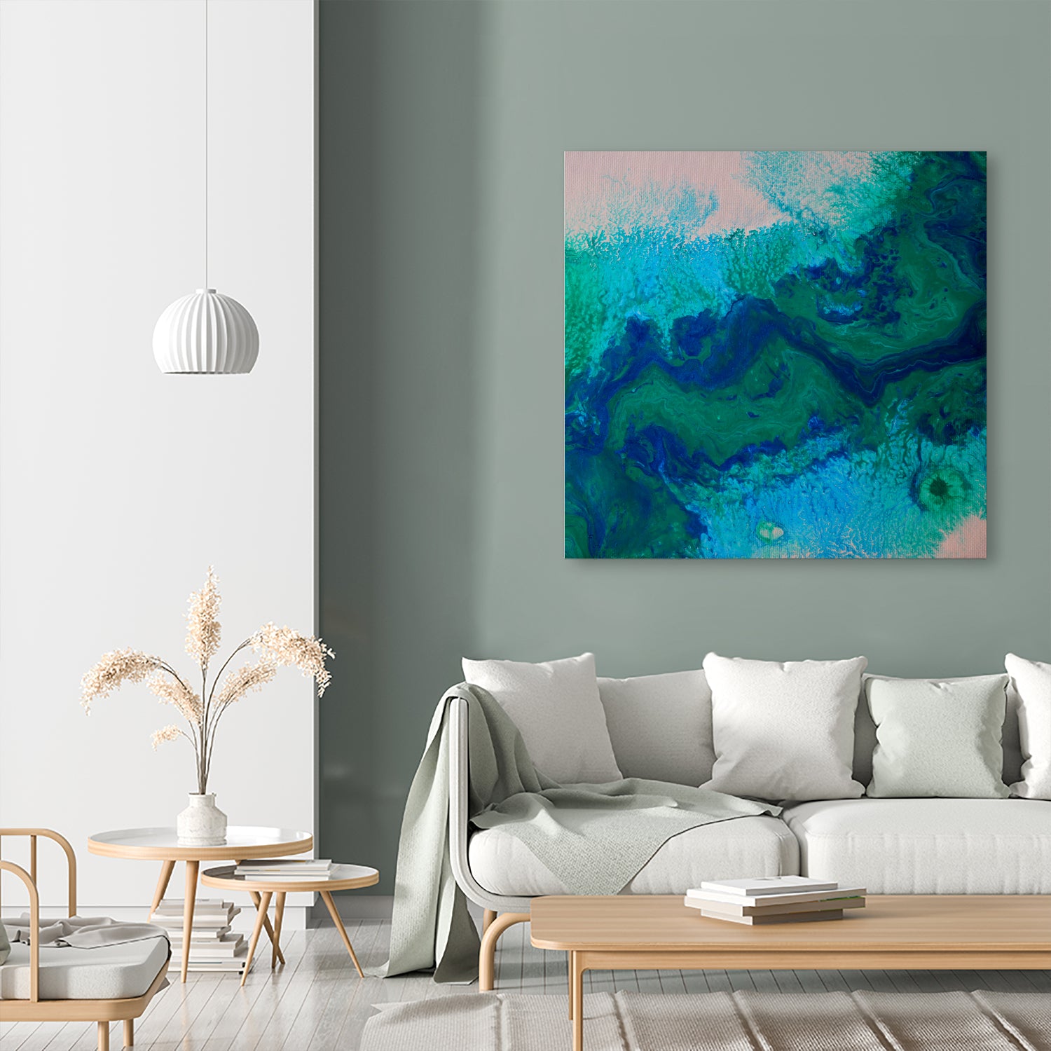 sp by L. Renee Jones on GIANT ART - blue mixed media