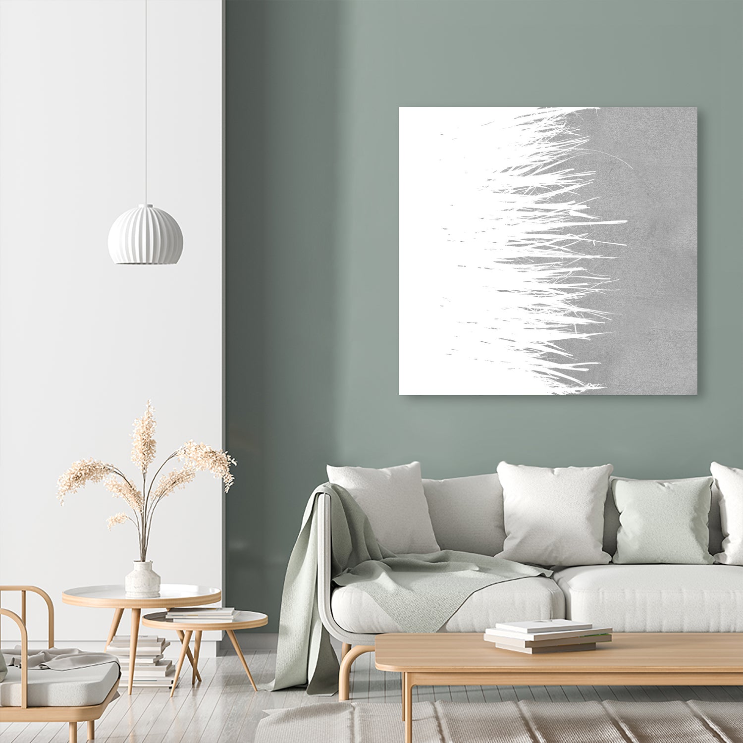 Concrete Fringe W On Side by Emeline Tate-Robertson on GIANT ART - gray digital painting