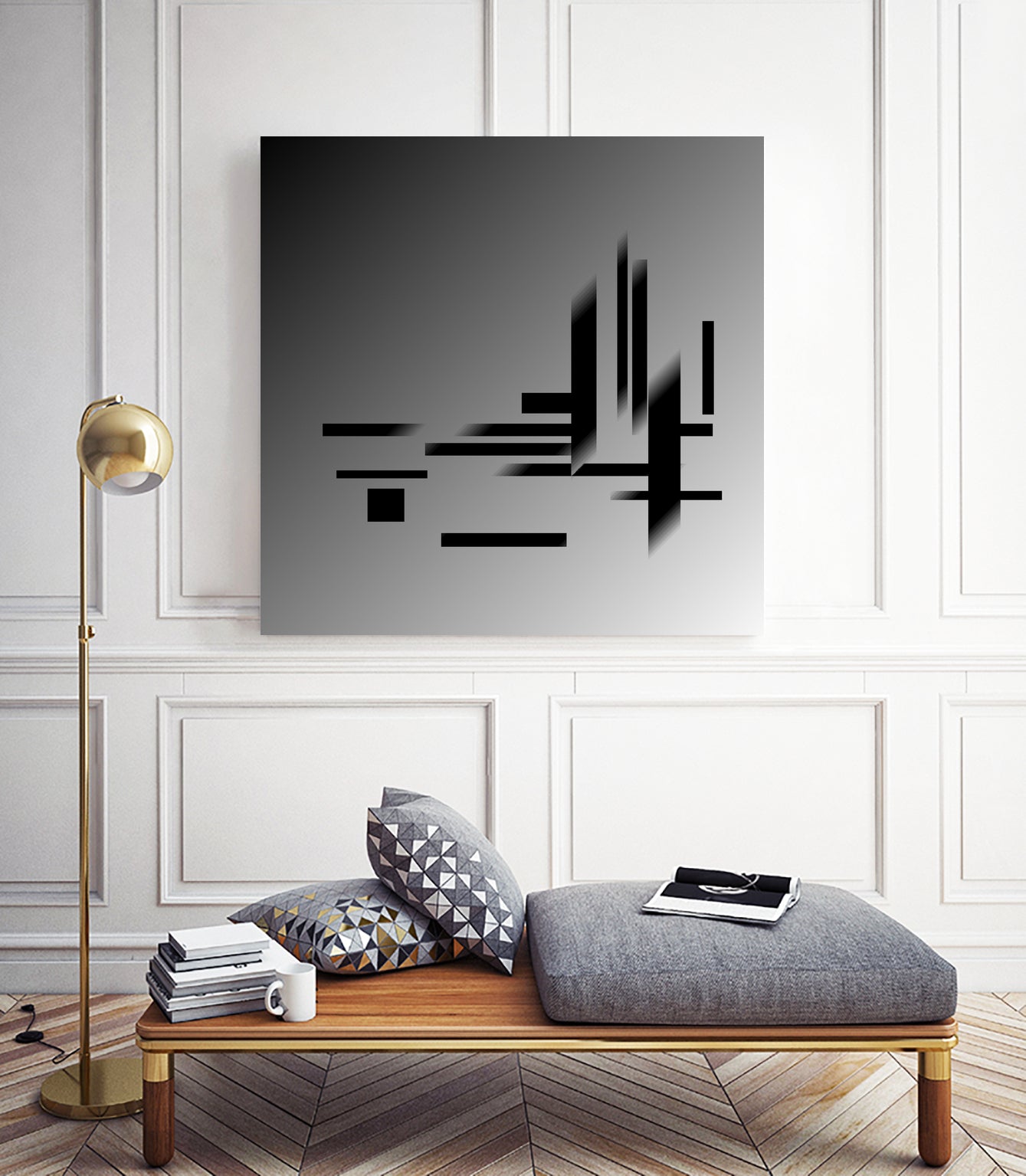 Silver lights by Yo Anderson on GIANT ART - gray digital painting