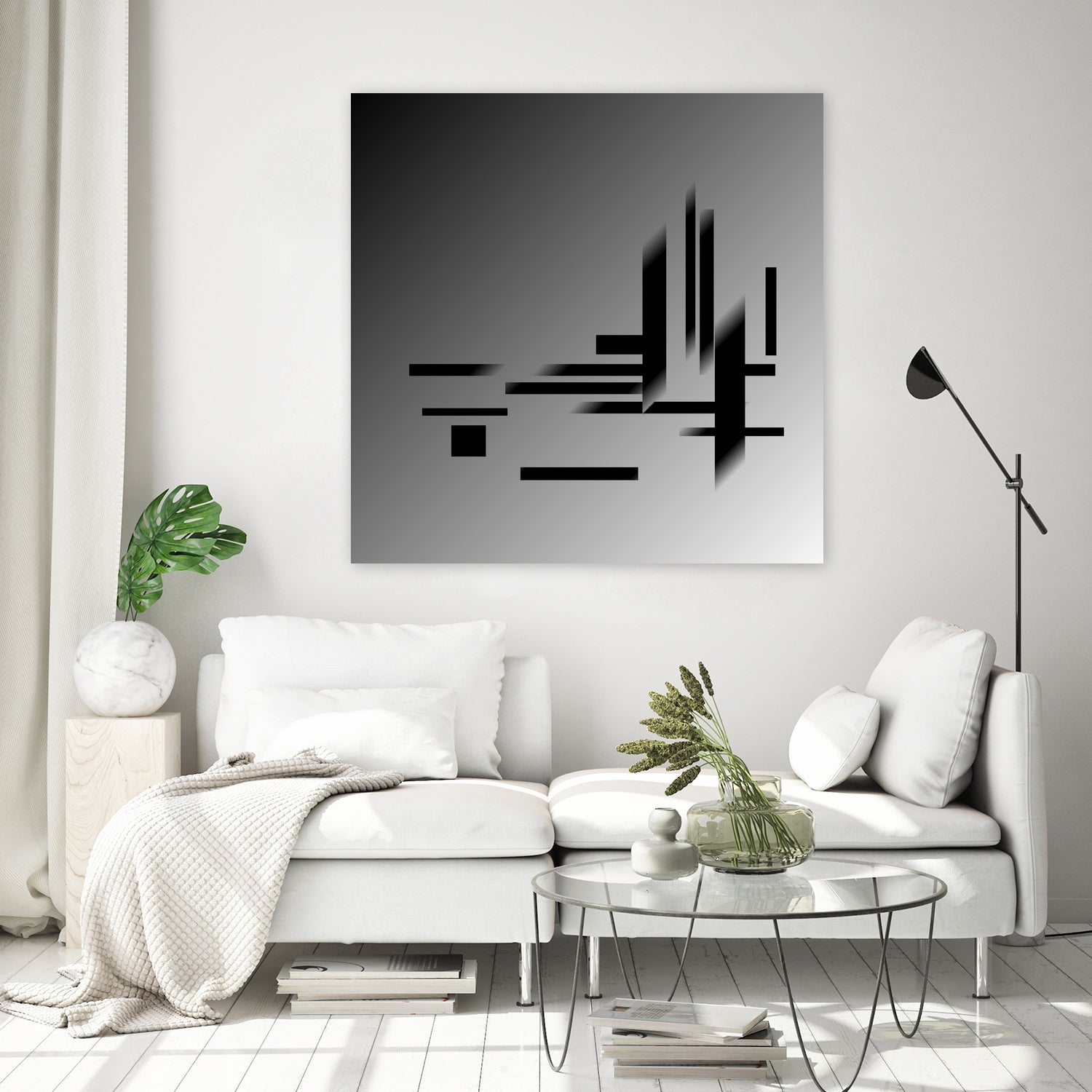 Silver lights by Yo Anderson on GIANT ART - gray digital painting