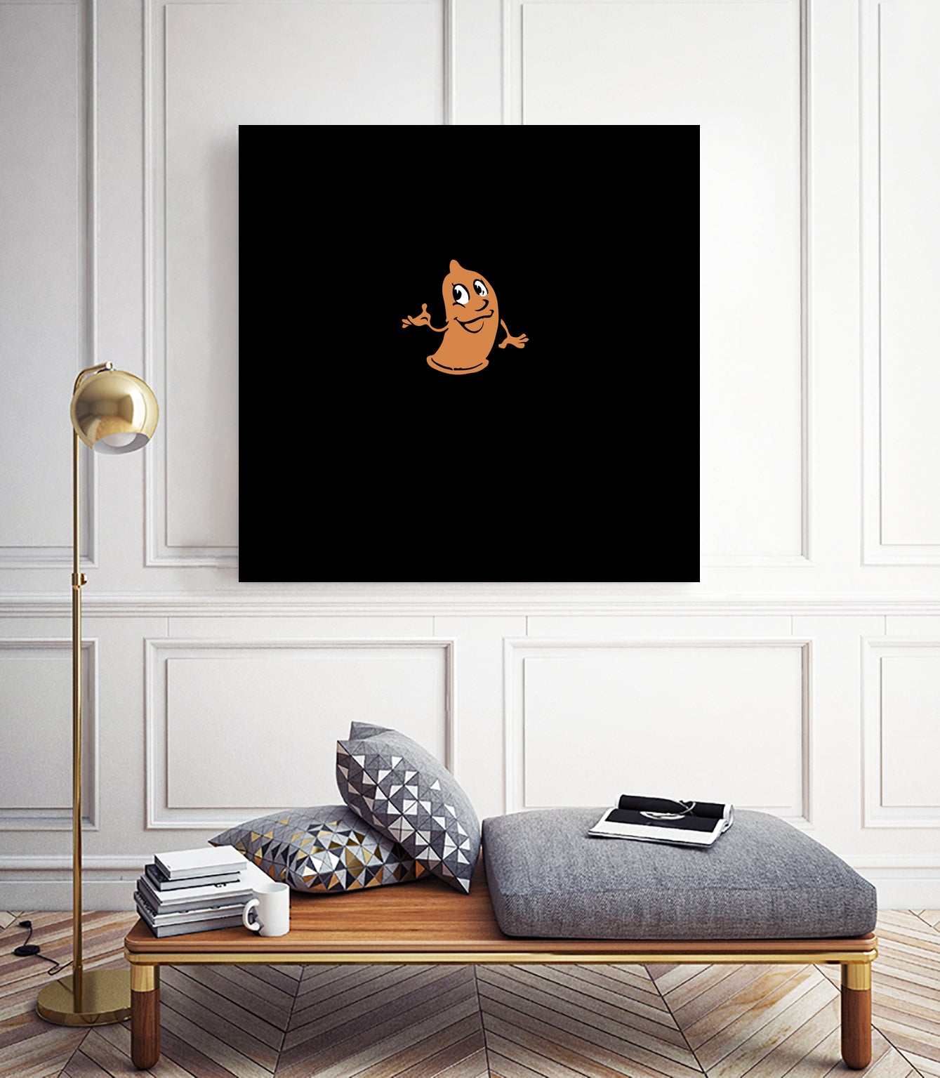 avec la capote Nestor t'es pas né, t'es pas mort! by CADET Pierre on GIANT ART - black vector illustration