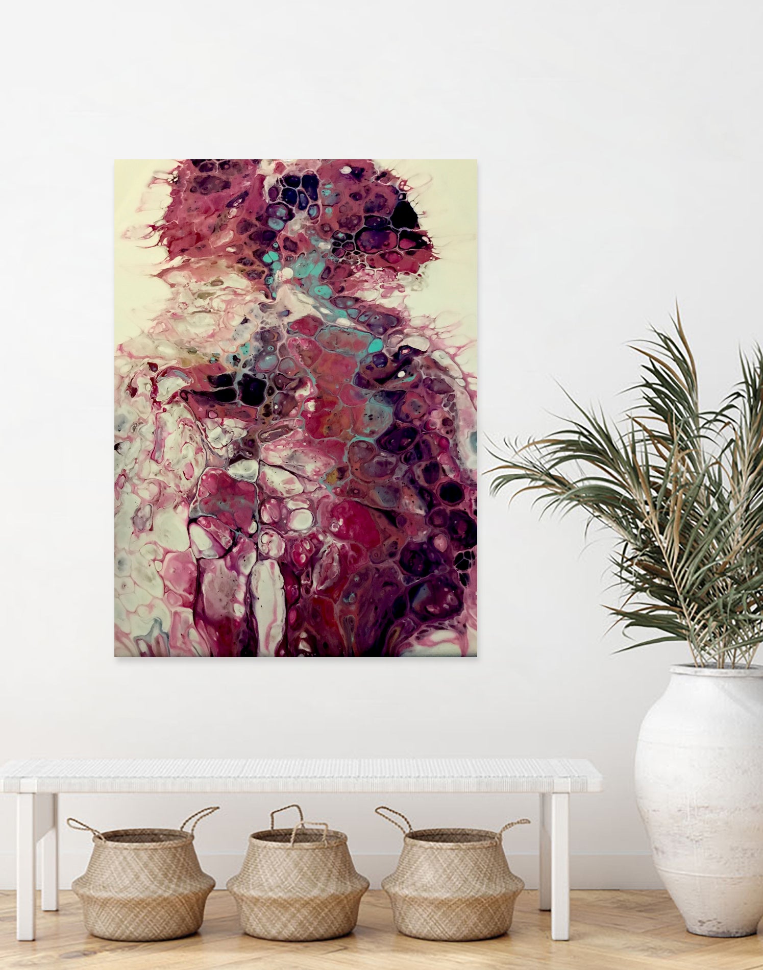 Platonic by L. Renee Jones on GIANT ART - pink mixed media