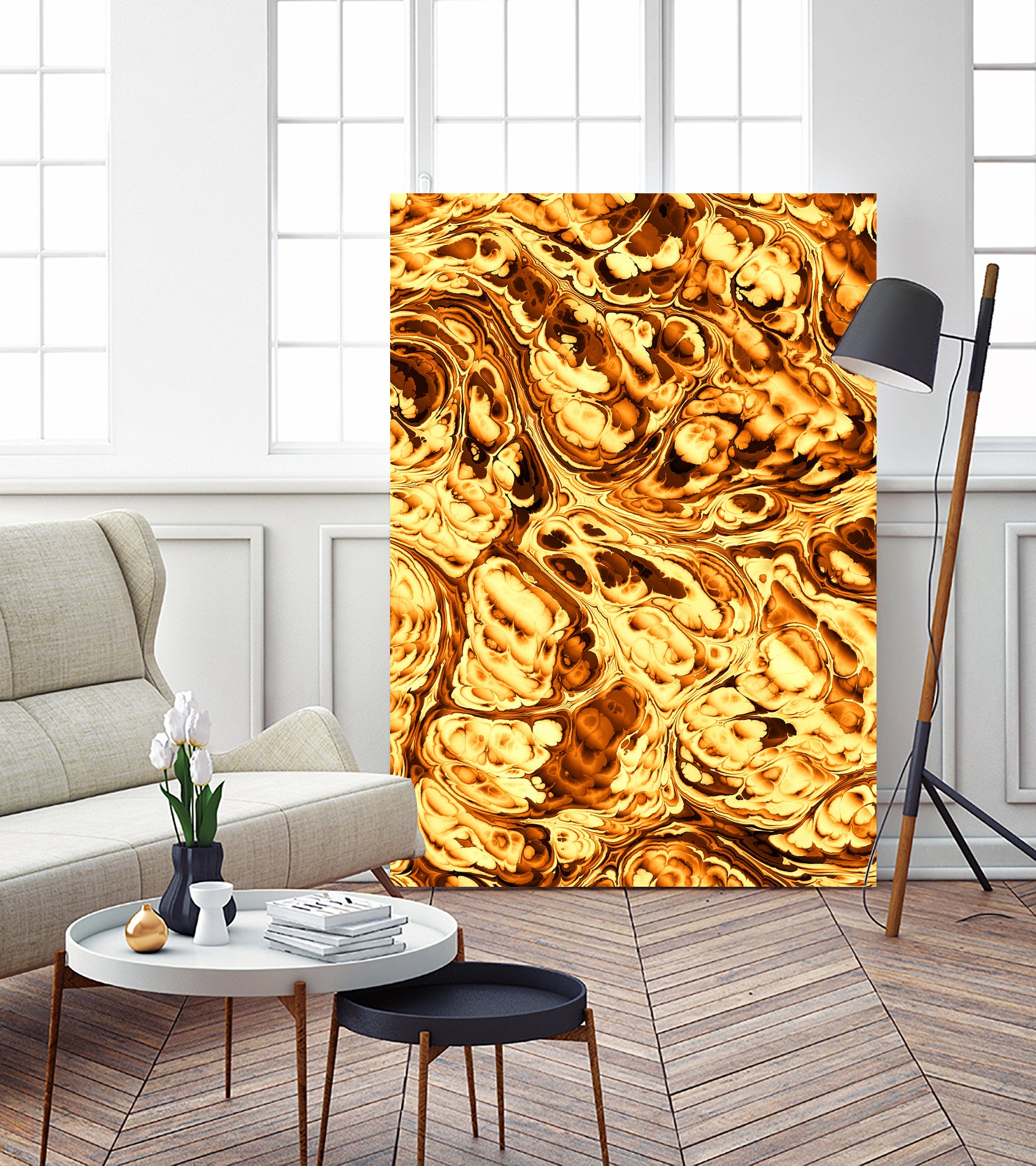 Into The Unknown XXVIII / EE by Tenyo Marchev on GIANT ART - yellow 3d art