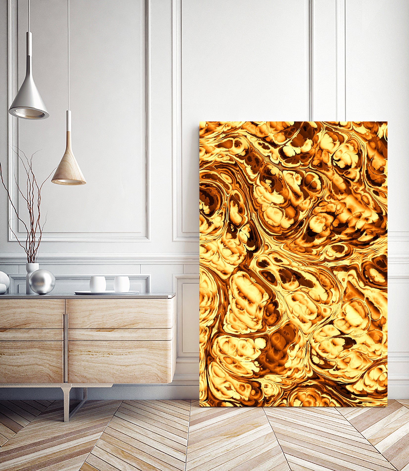 Into The Unknown XXVIII / EE by Tenyo Marchev on GIANT ART - yellow 3d art