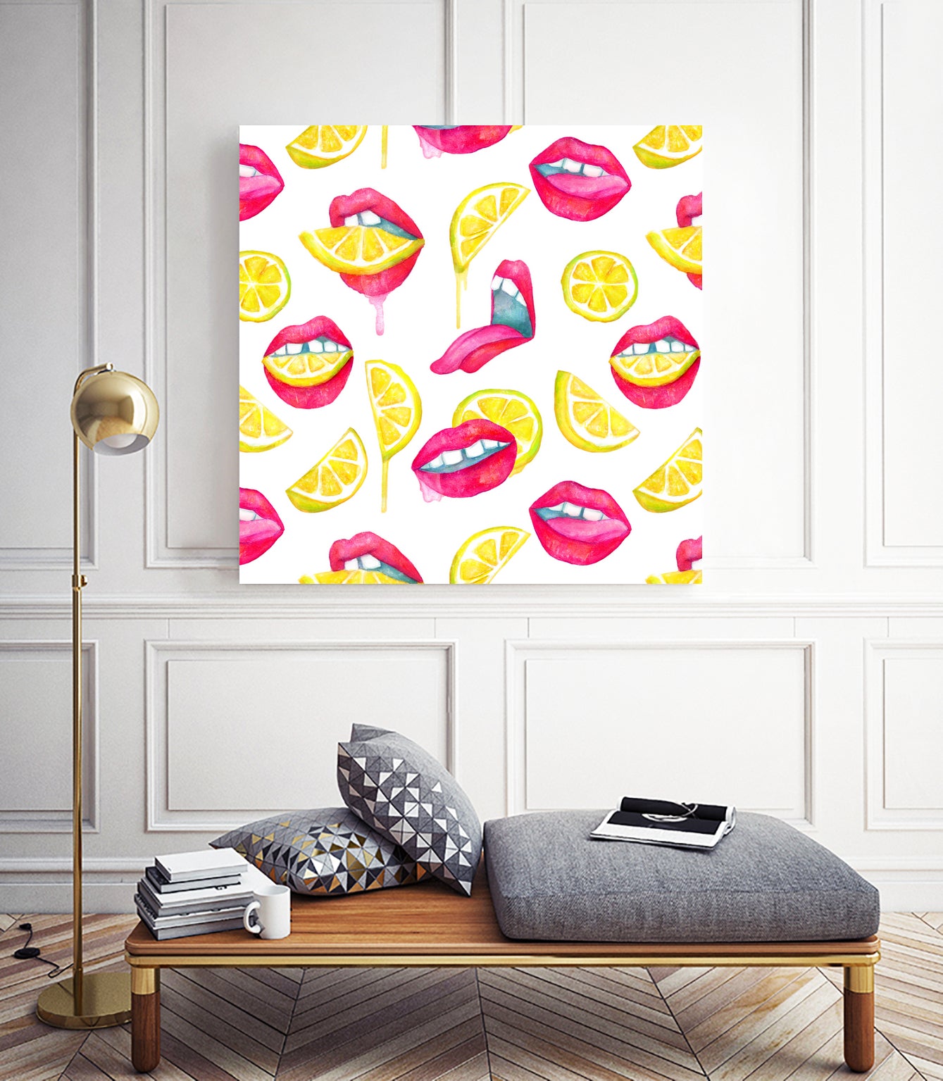 Don't Kill My Vibe by Sabrina Pearcy on GIANT ART - pink mixed media