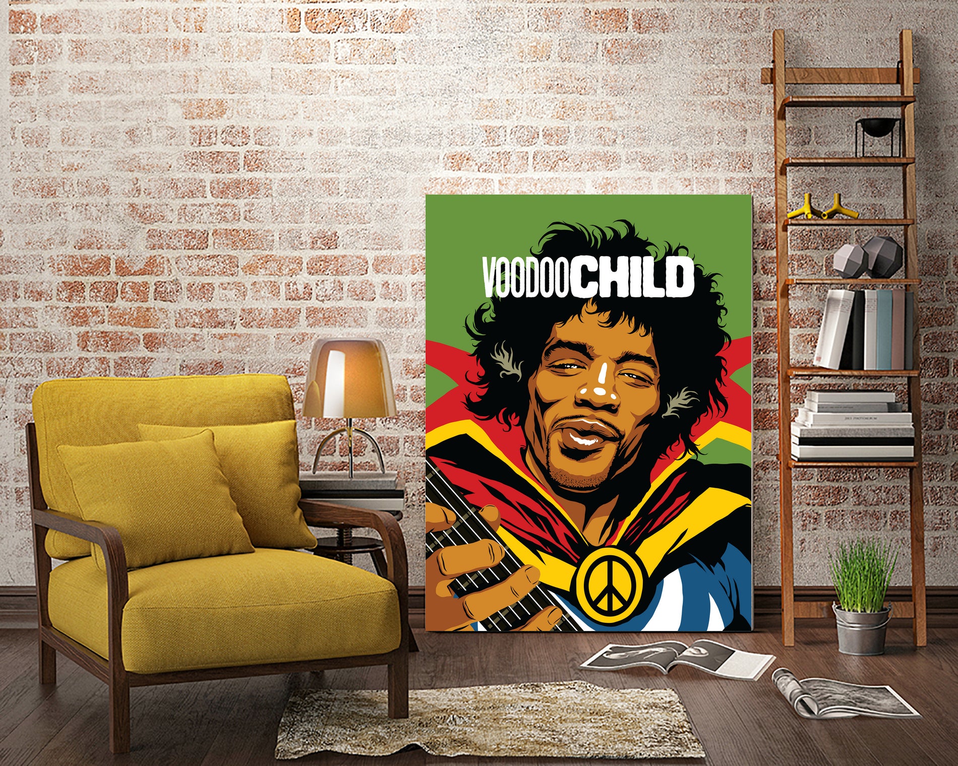 Vodoo Child by Bily Mariano da Luz on GIANT ART - green digital painting