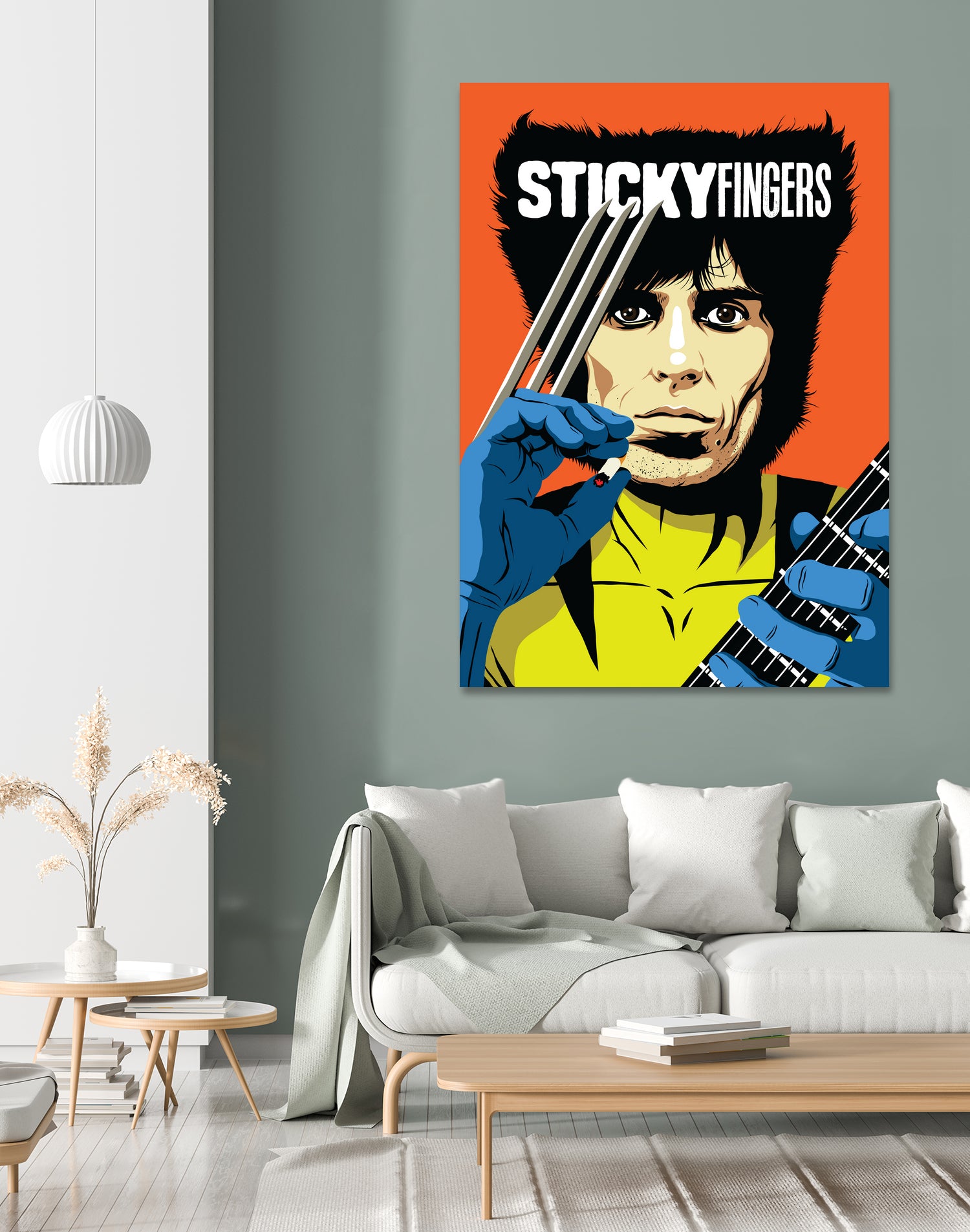 Sticky Fingers by Bily Mariano da Luz on GIANT ART - orange digital painting