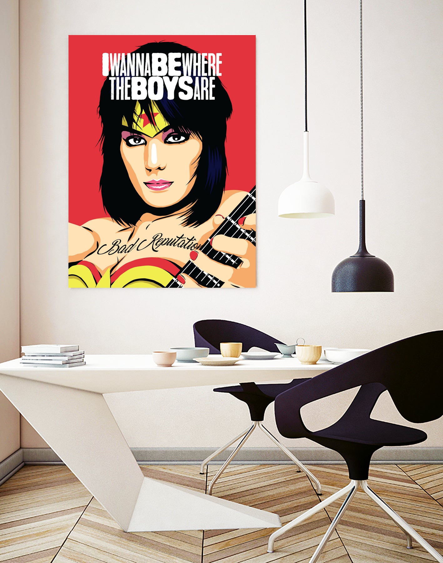 I Wanna Be Where the Boys Are by Bily Mariano da Luz on GIANT ART - red digital painting