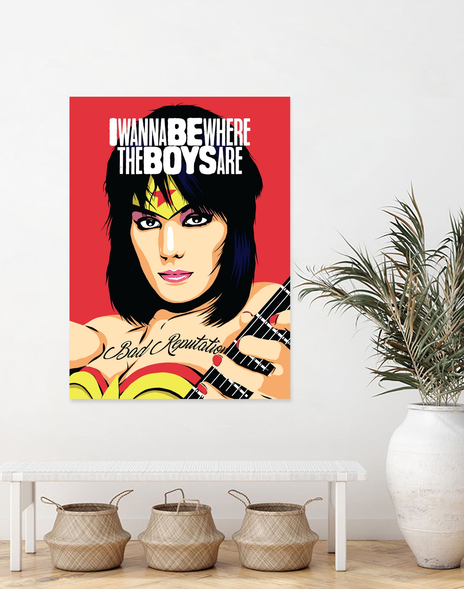 I Wanna Be Where the Boys Are by Bily Mariano da Luz on GIANT ART - red digital painting