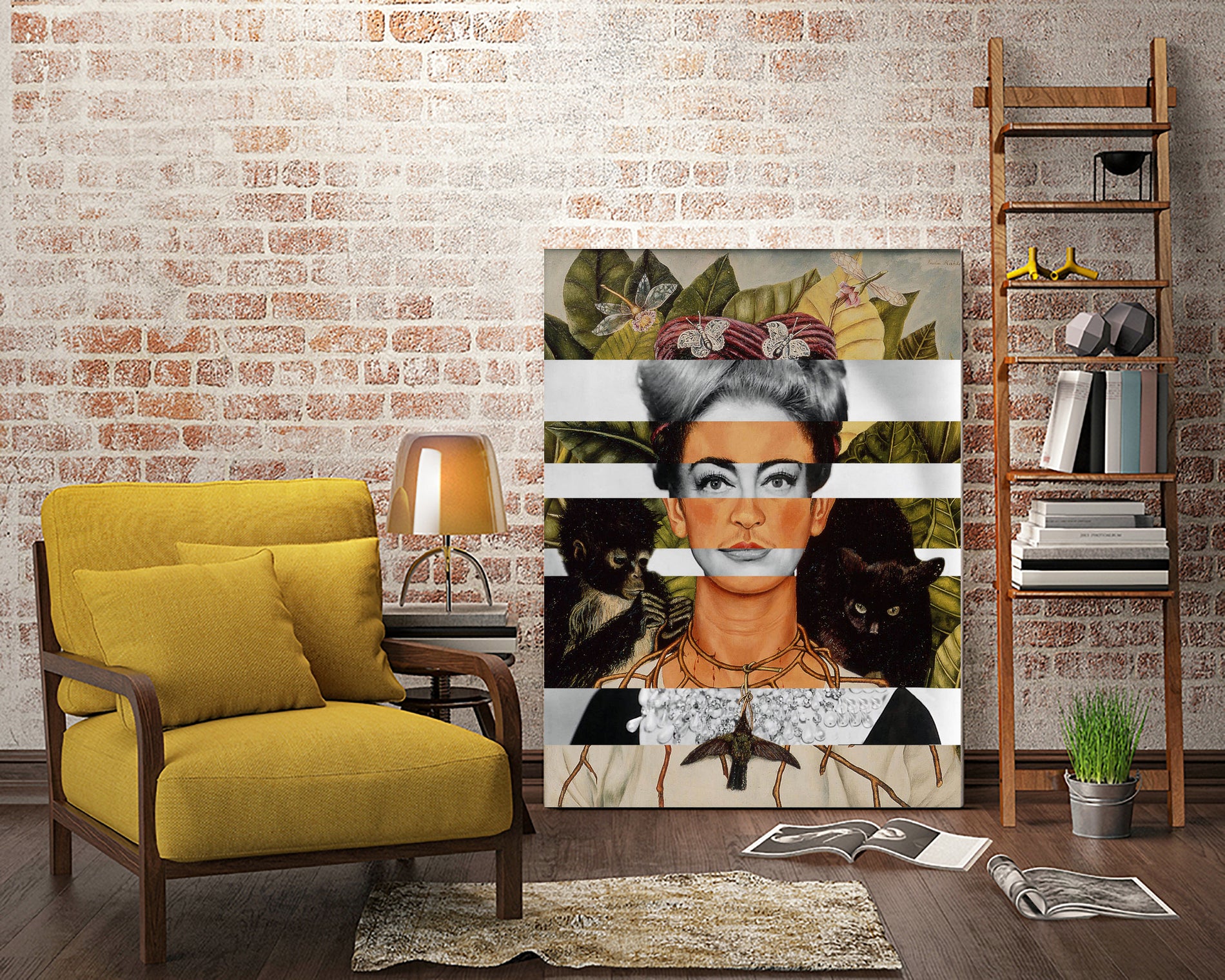 LEARN TO FEEL - Pop Retro Collage, Mashup, Pop Art by Luigi Tarini on GIANT ART - orange photo manipulation