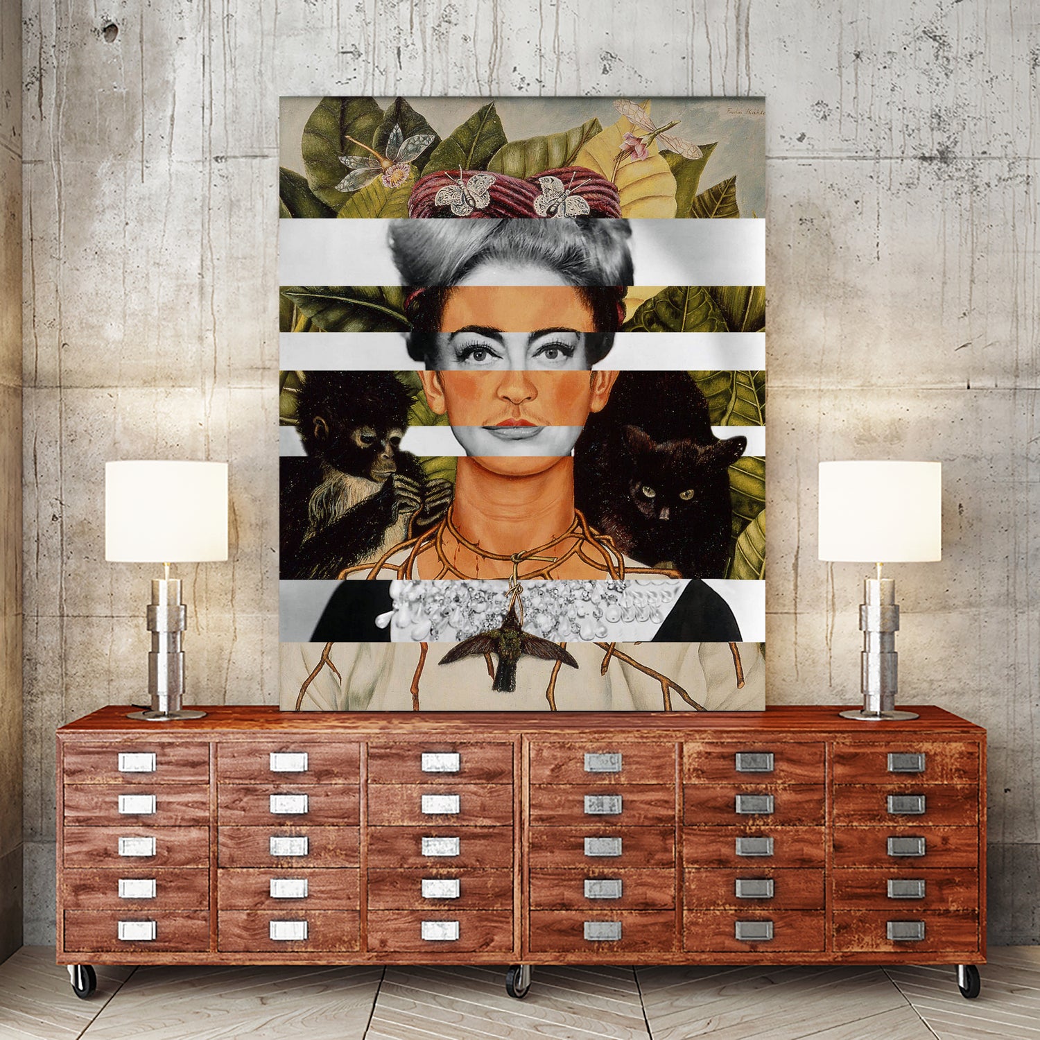 LEARN TO FEEL - Pop Retro Collage, Mashup, Pop Art by Luigi Tarini on GIANT ART - orange photo manipulation