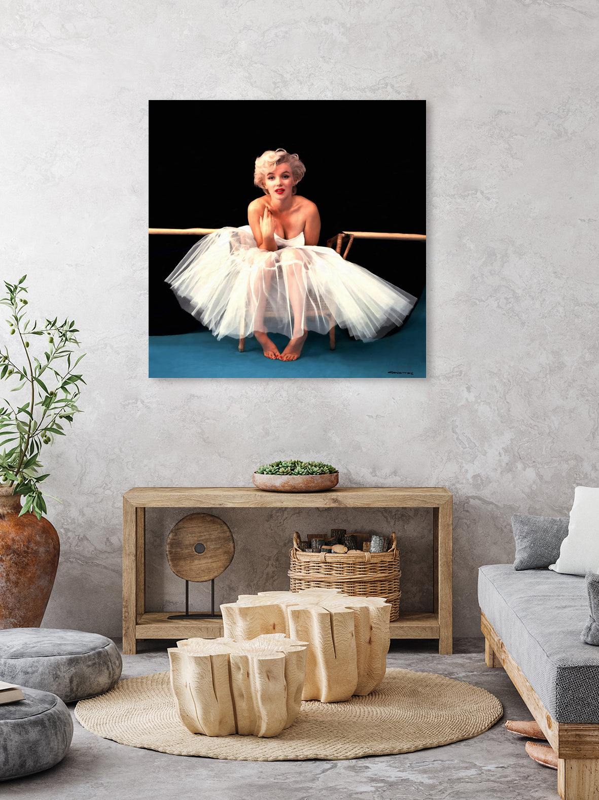 Marilyn Monroe Portrait #3 by Gabriel T Toro on GIANT ART - black mixed media