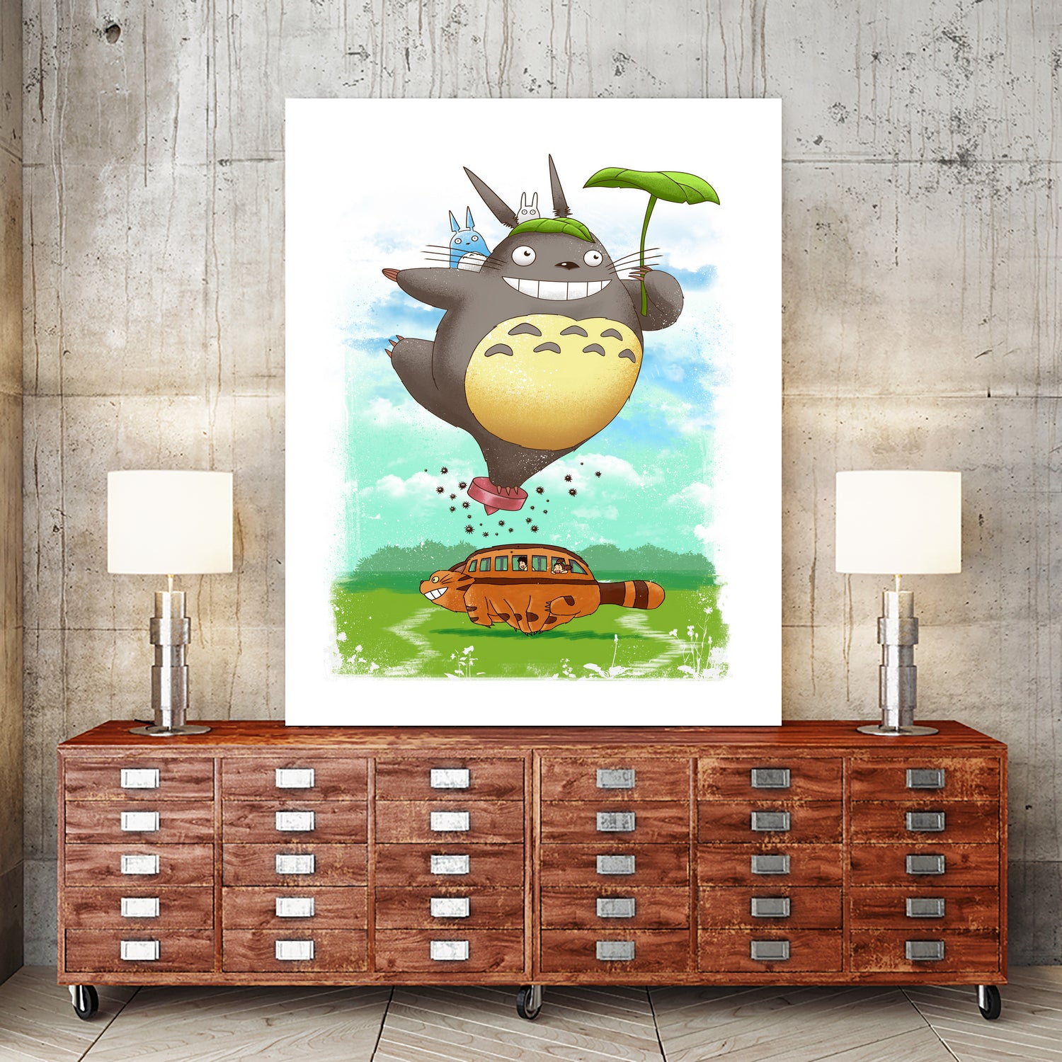 My Cute Neighbors by Vincent Trinidad on GIANT ART - white digital painting