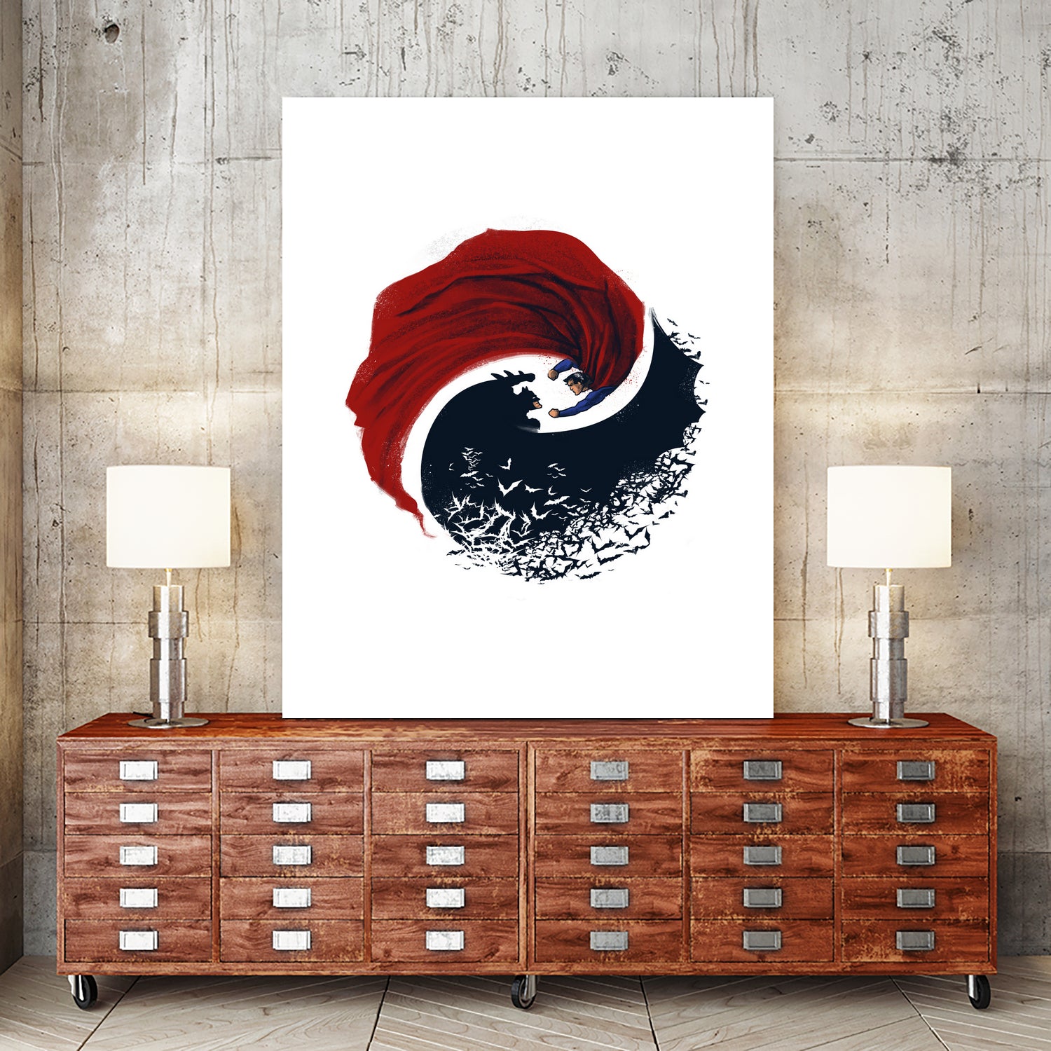 Day vs Knight by Vincent Trinidad on GIANT ART - white digital painting