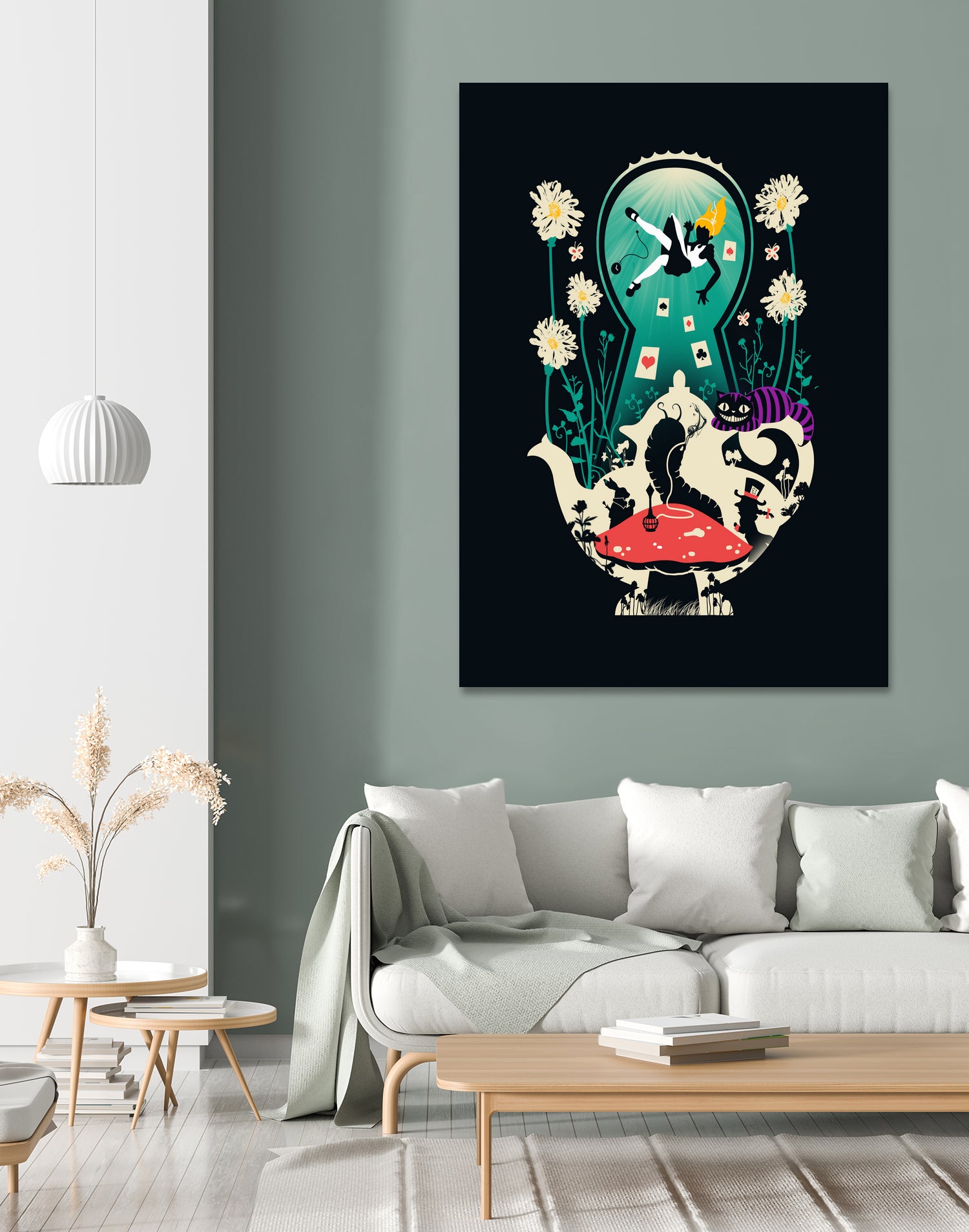 Alice's Tea Party by Vincent Trinidad on GIANT ART - black digital painting