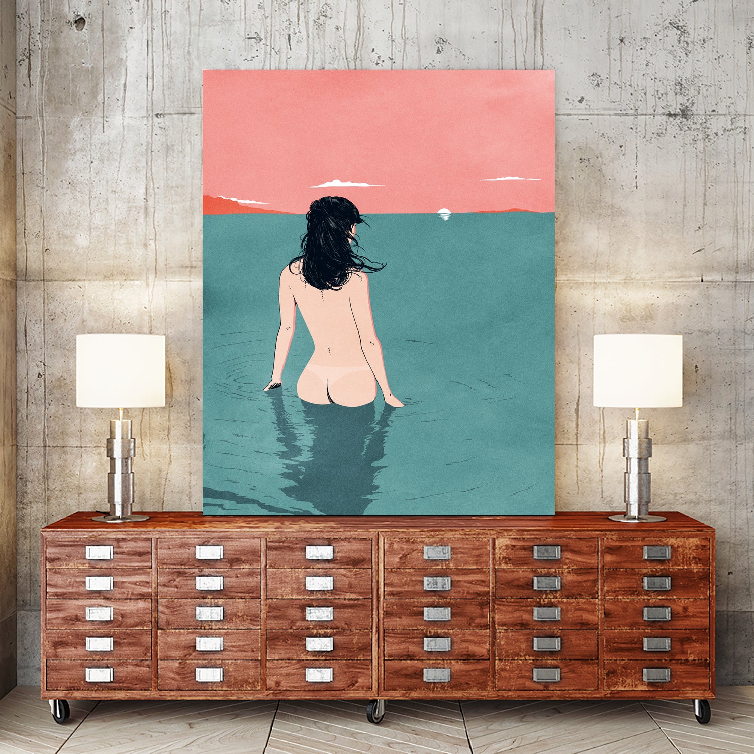 WATER by David Lanaspa on GIANT ART - white digital painting