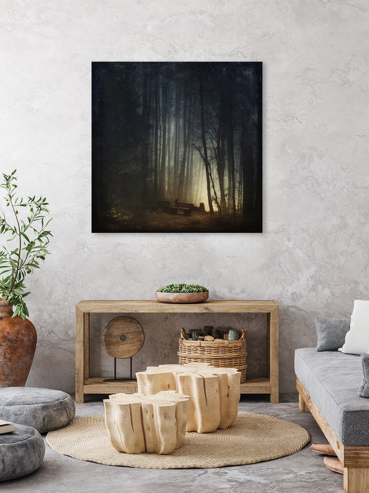 end of night by Dirk Wüstenhagen on GIANT ART - blue photo illustration