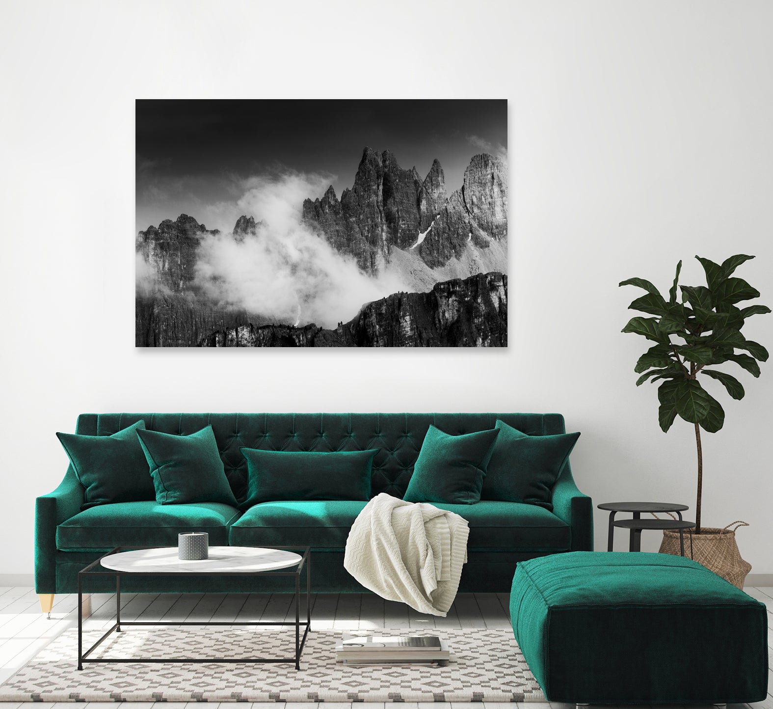 Rising Cloud in the Dolomites by Gabor Boszormenyi on GIANT ART - white photo illustration