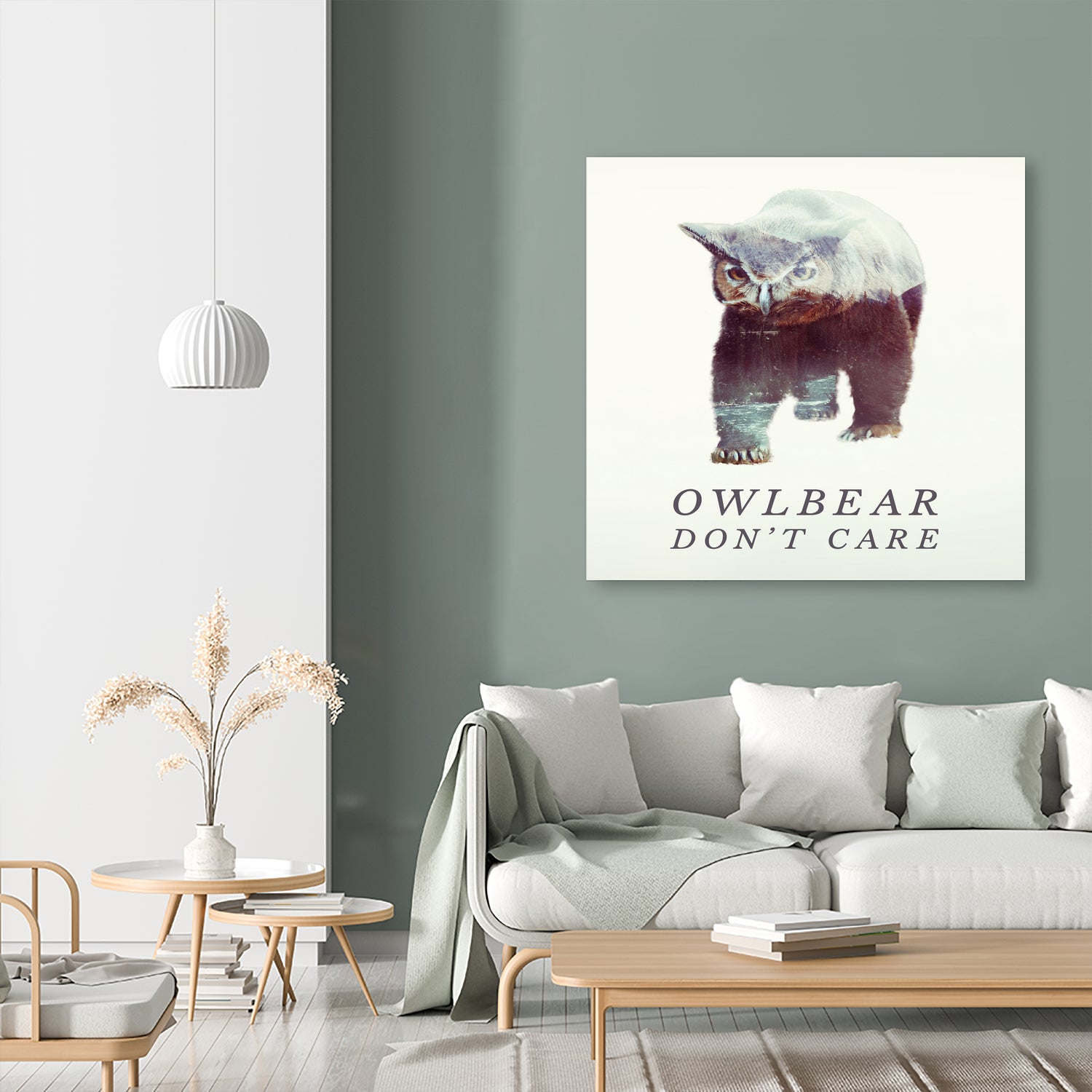 Owlbear Don't Care by Andy Wynn on GIANT ART - blue character design