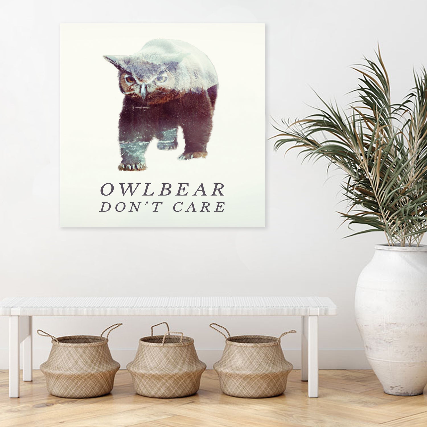 Owlbear Don't Care by Andy Wynn on GIANT ART - blue character design