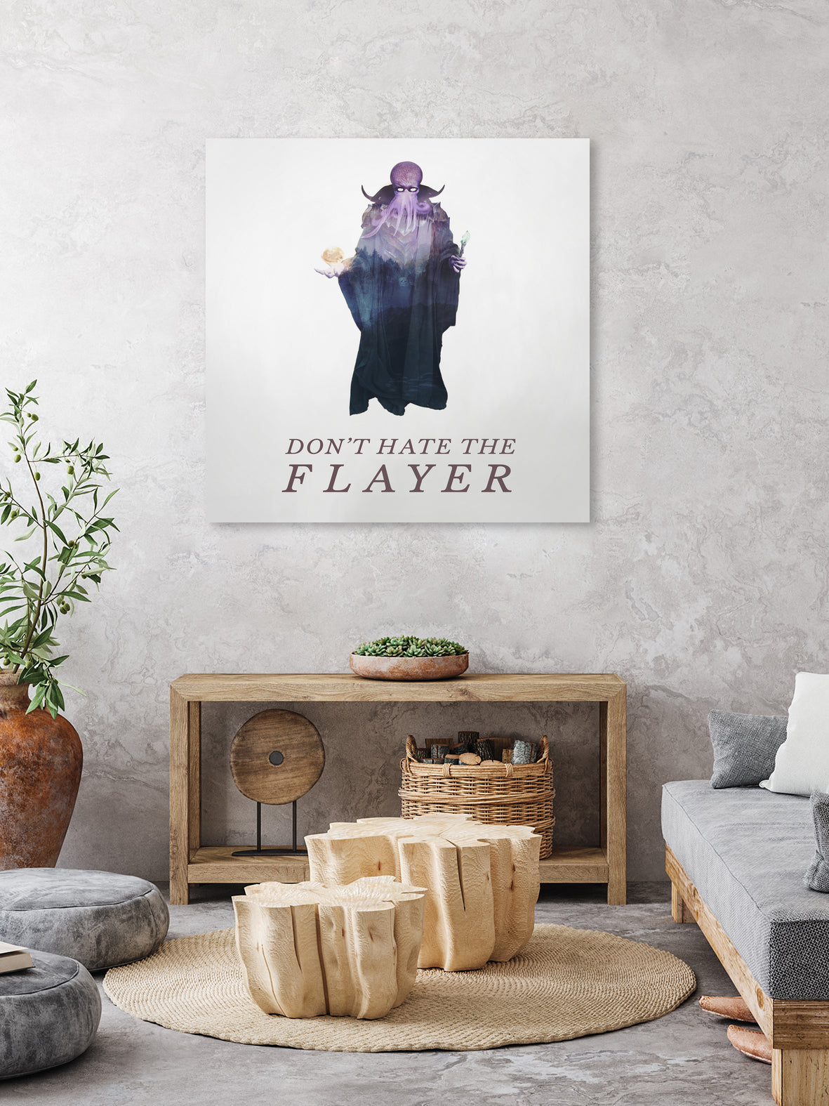 Don't Hate The Flayer by Andy Wynn on GIANT ART - fuchsia character design