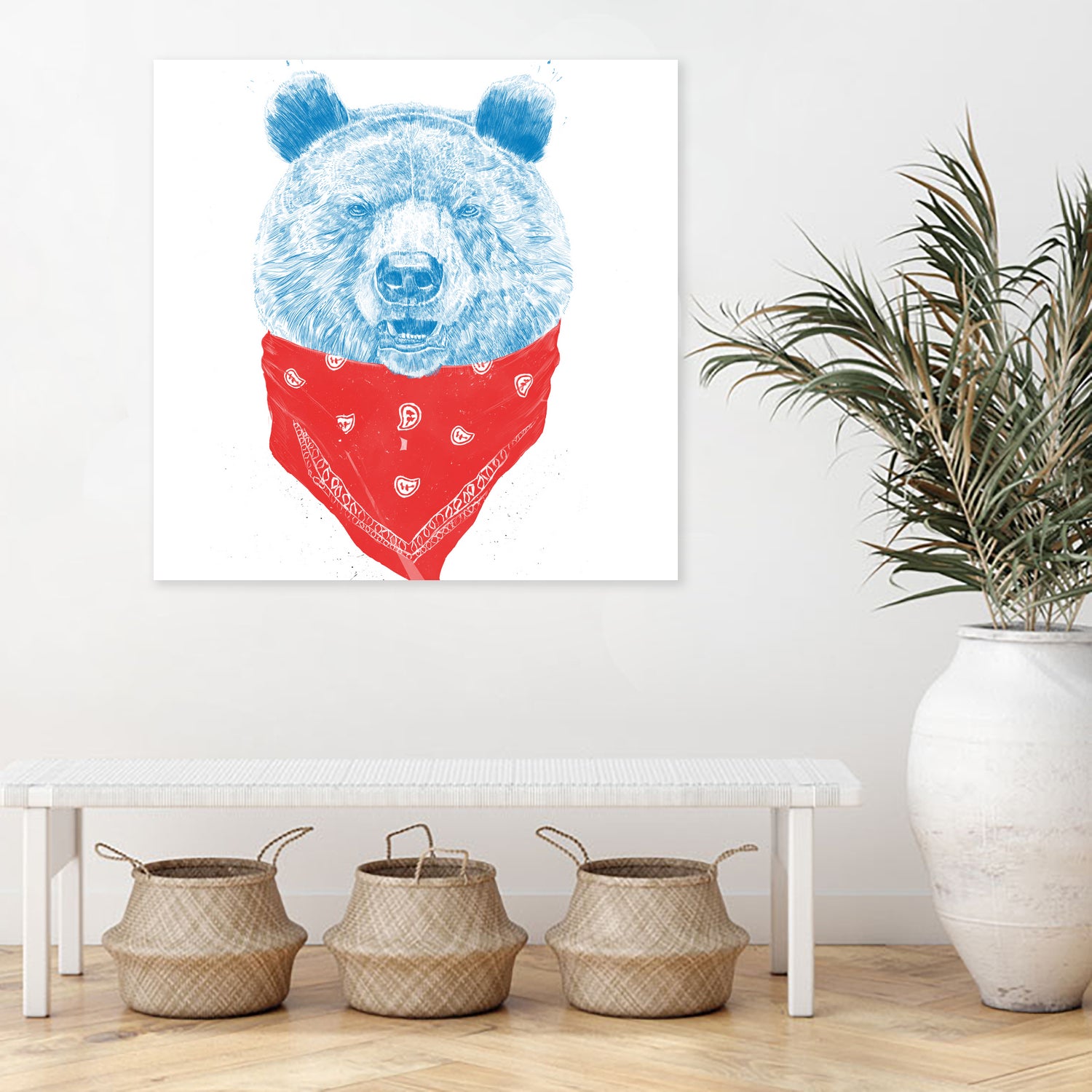 Wild bear (color version) by Solti Balázs on GIANT ART - pink digital drawing