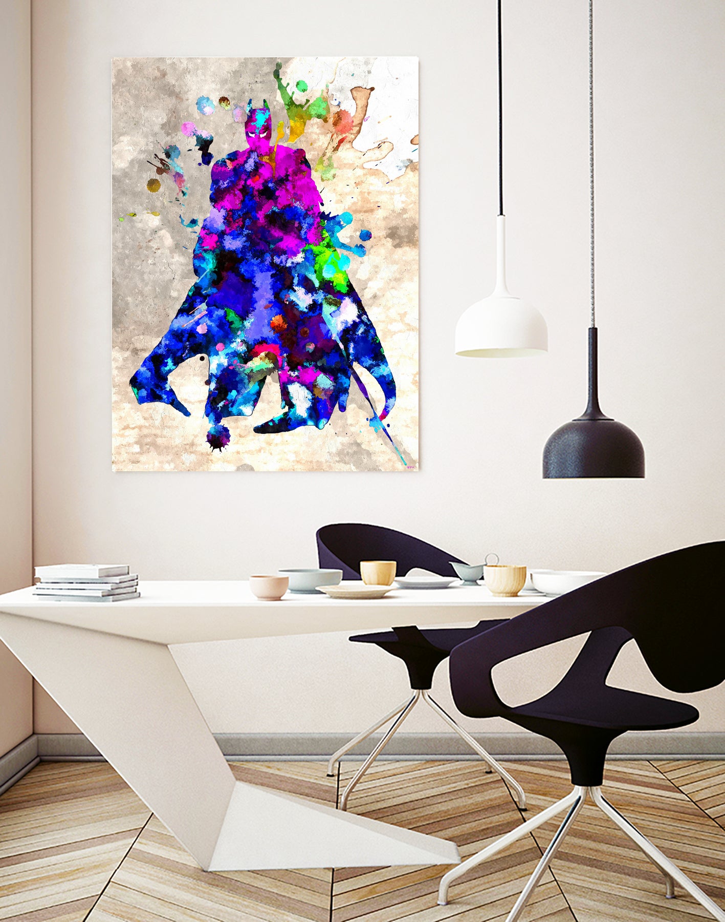 Batman Grunge by Daniel Janda on GIANT ART - blue digital painting