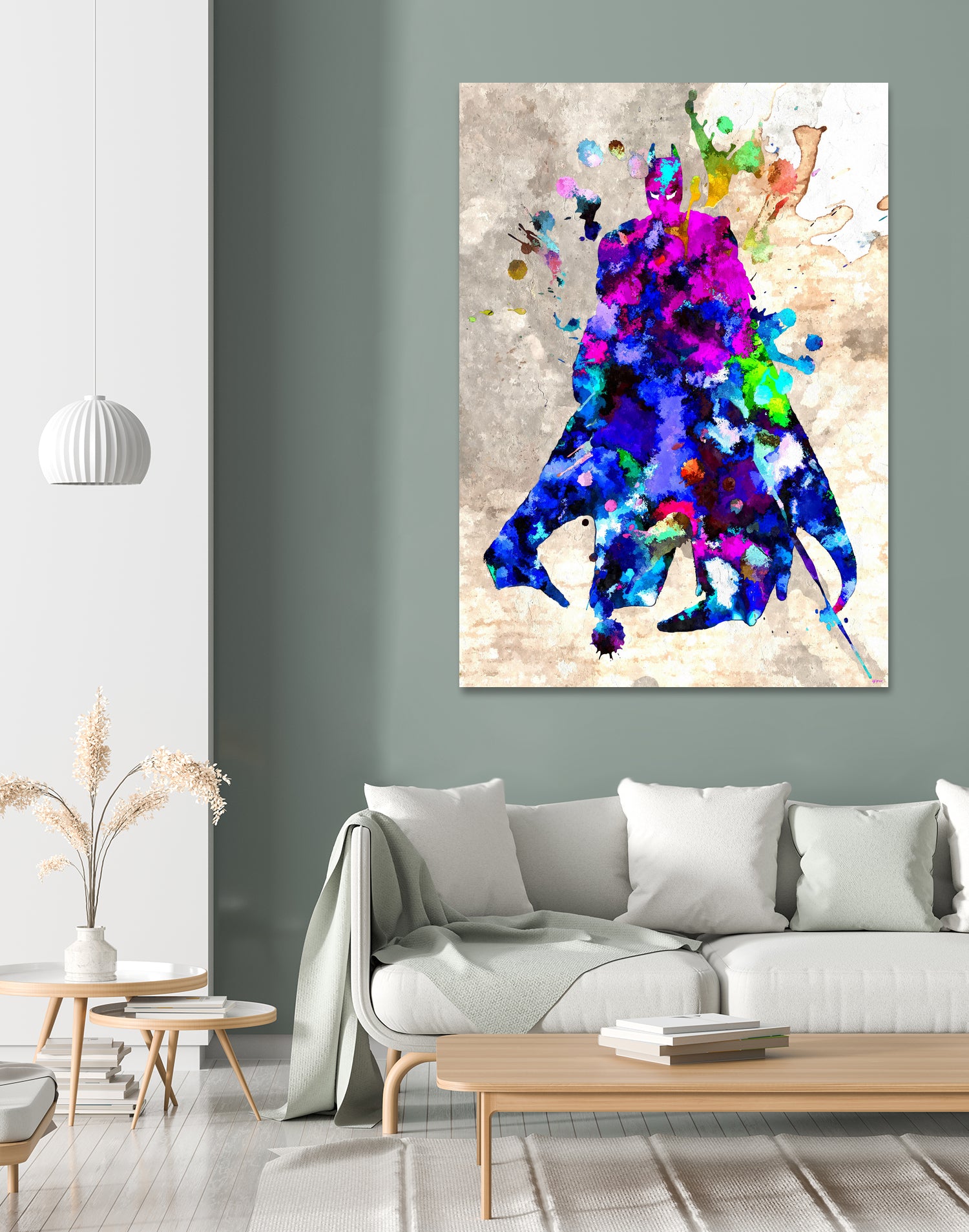 Batman Grunge by Daniel Janda on GIANT ART - blue digital painting