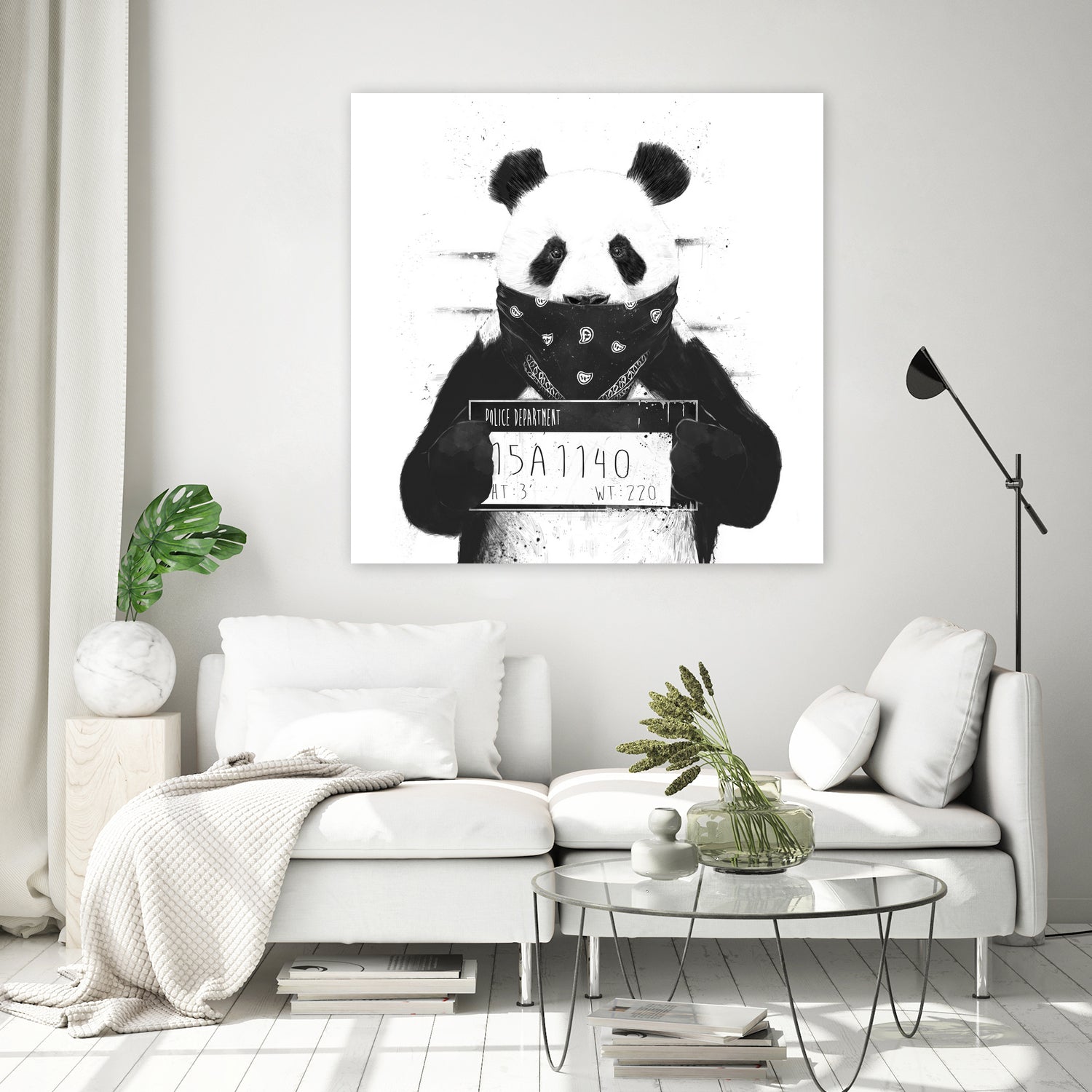 Bad panda by Solti Balázs on GIANT ART - white digital drawing
