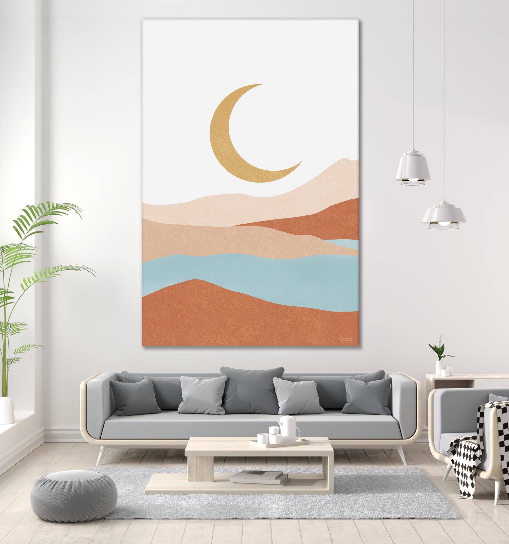 Desert Mountains II by Digital Canvas on GIANT ART - illustration