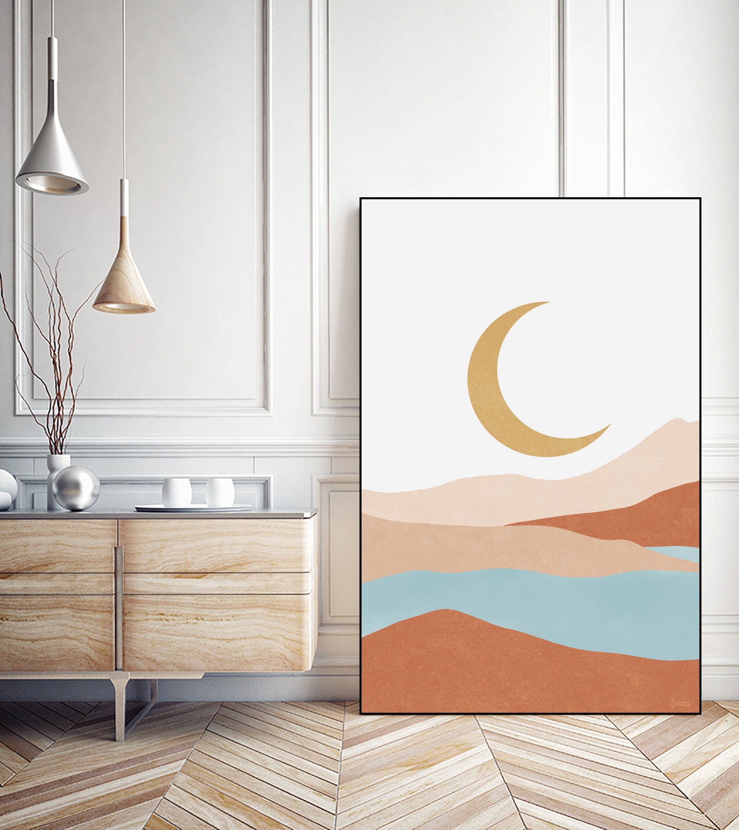 Desert Mountains II by Digital Canvas on GIANT ART - illustration