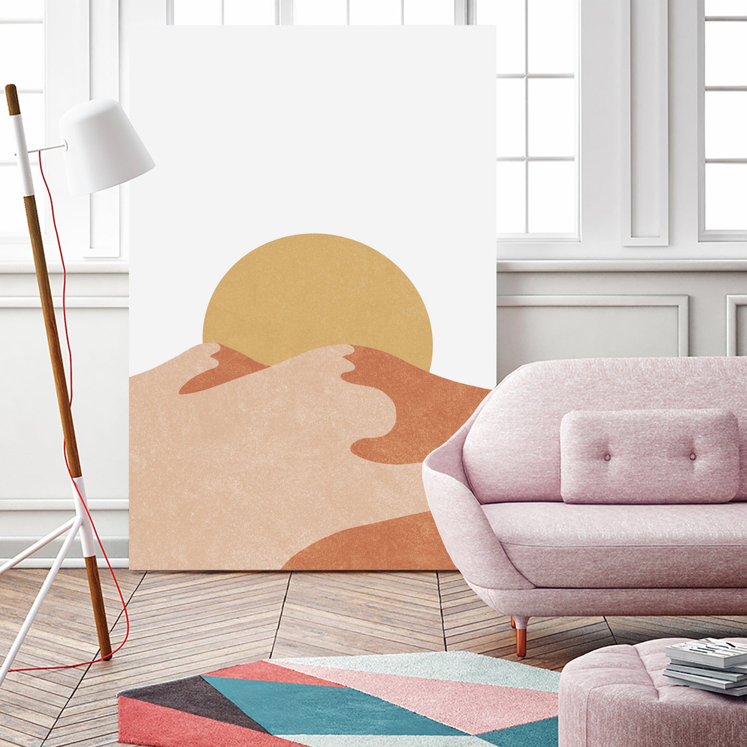 Desert Moutains IV by Digital Canvas on GIANT ART - orange digital