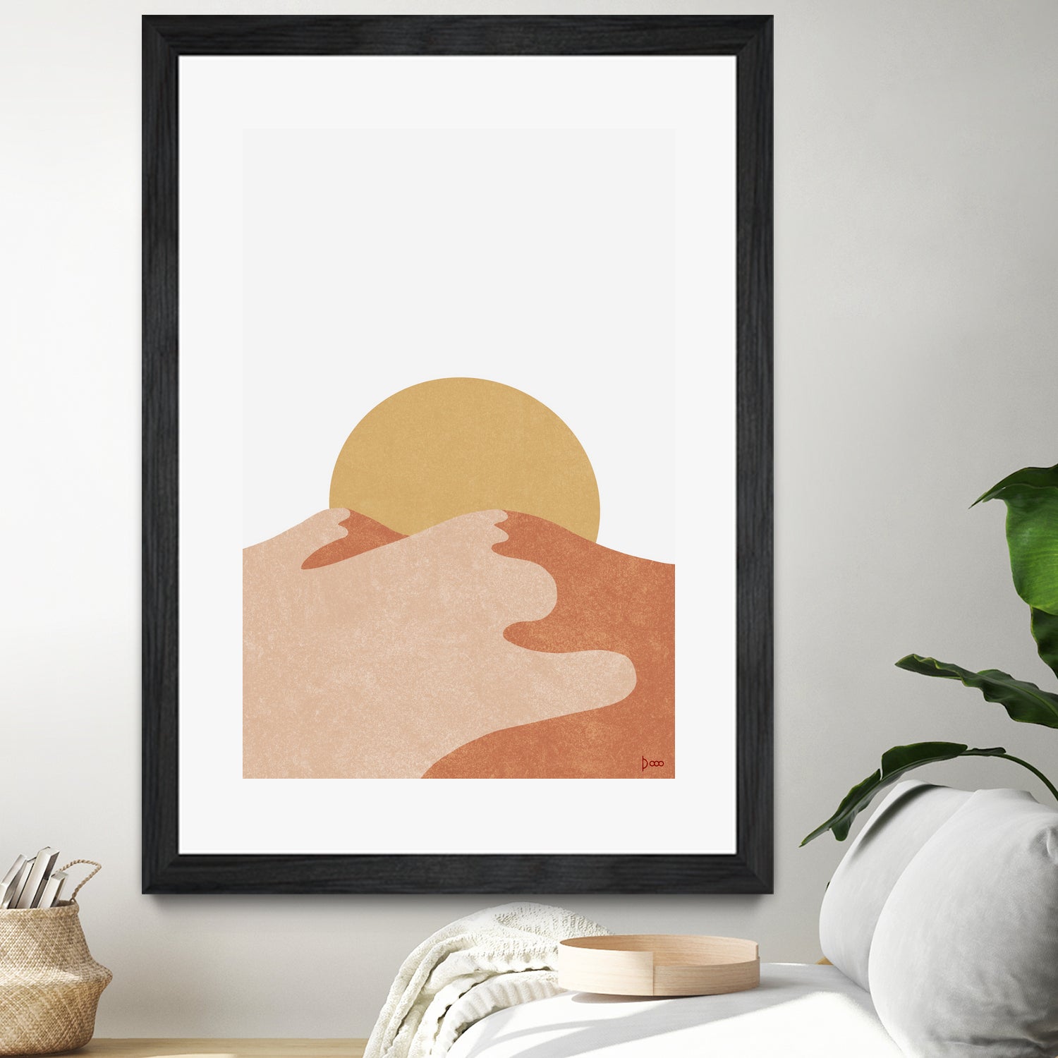 Desert Moutains IV by Digital Canvas on GIANT ART - orange digital