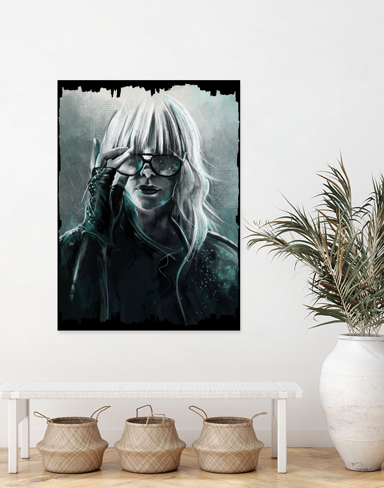 Atomic Blonde by Claudio Tosi on GIANT ART - blue digital painting