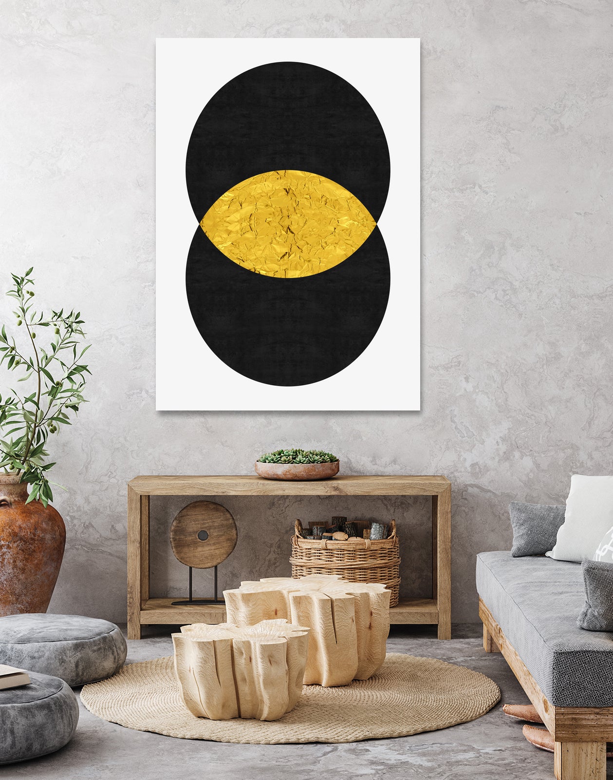 Golden fusion by Vitor Costa on GIANT ART - black digital painting