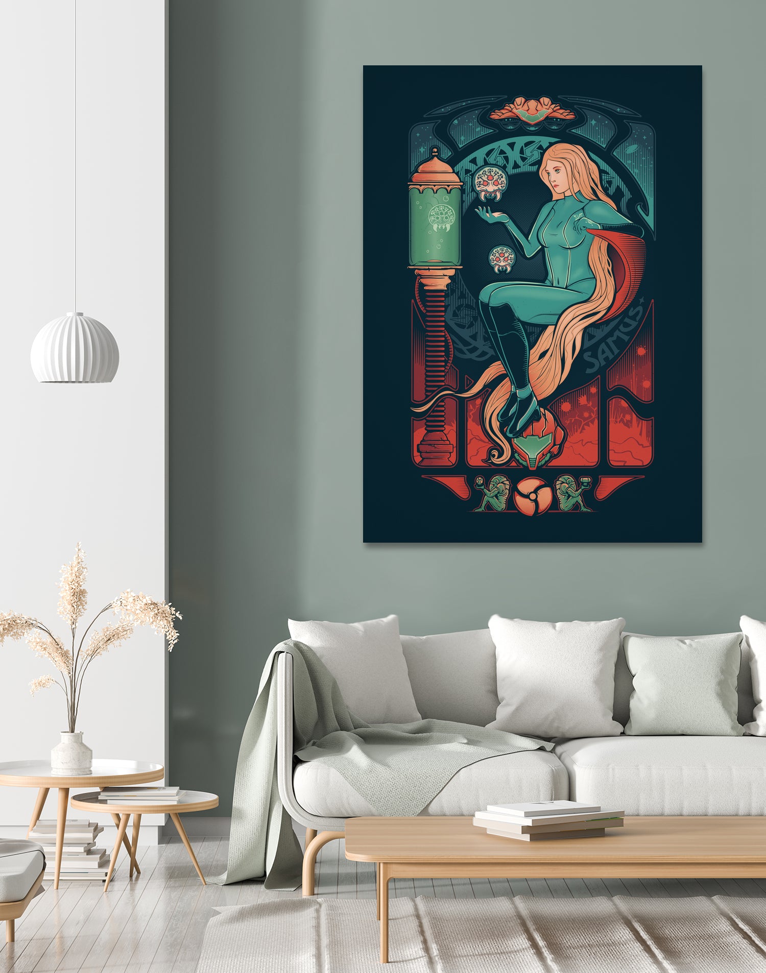 Aran Nouveau by Victor Vercesi on GIANT ART - blue digital drawing