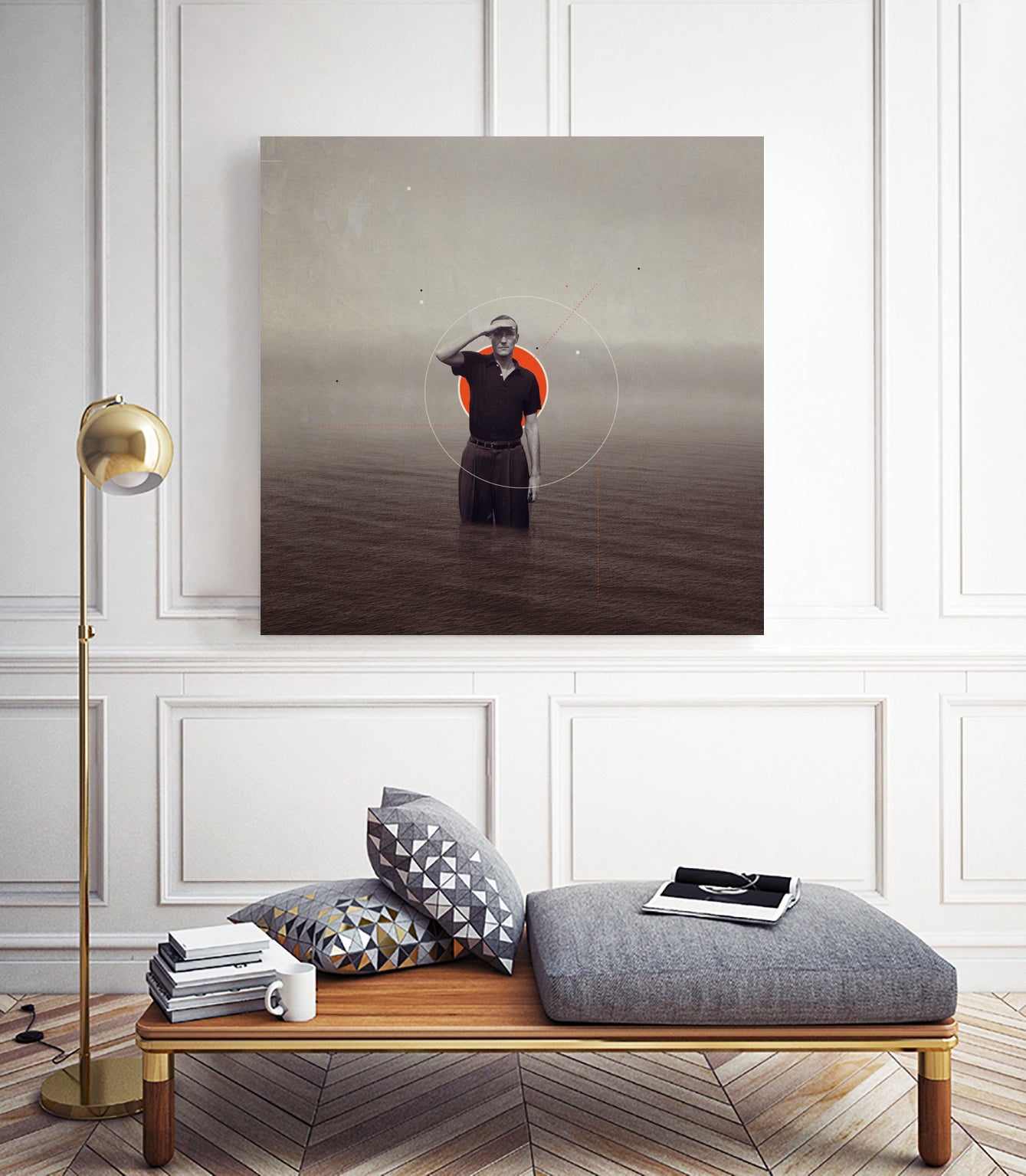 Where Have You Gone Without Me by Frank Moth on GIANT ART - gray mixed media