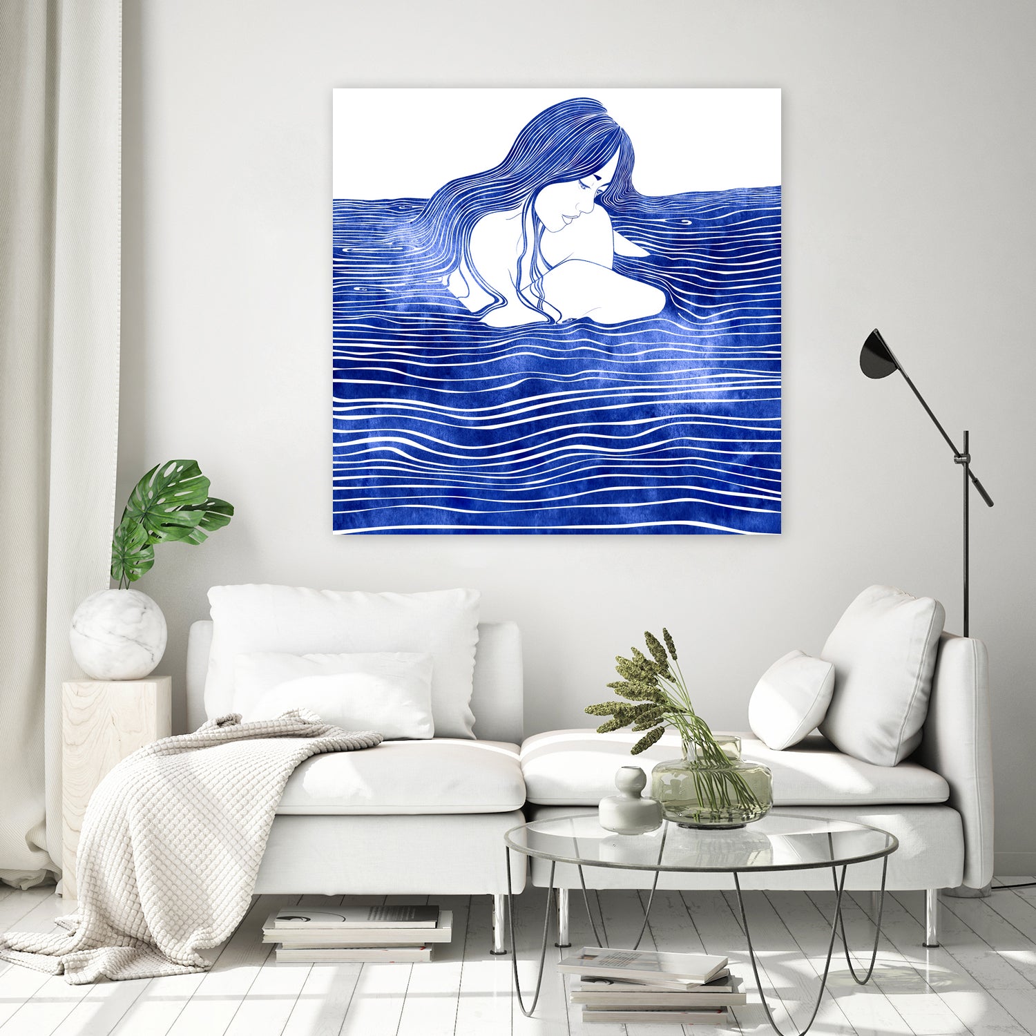 Nereid XXI by Stevyn Llewellyn on GIANT ART - blue digital painting
