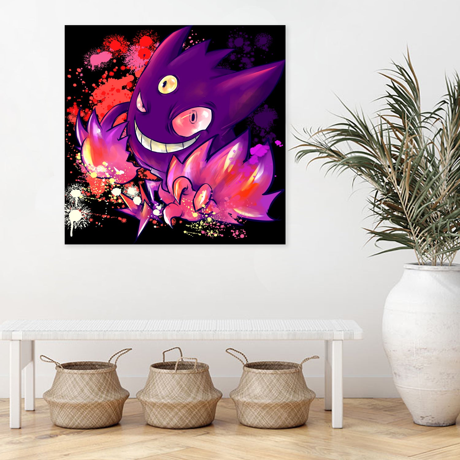 Mega Gengar by Victoria Fernández Bravo on GIANT ART - fuchsia digital drawing