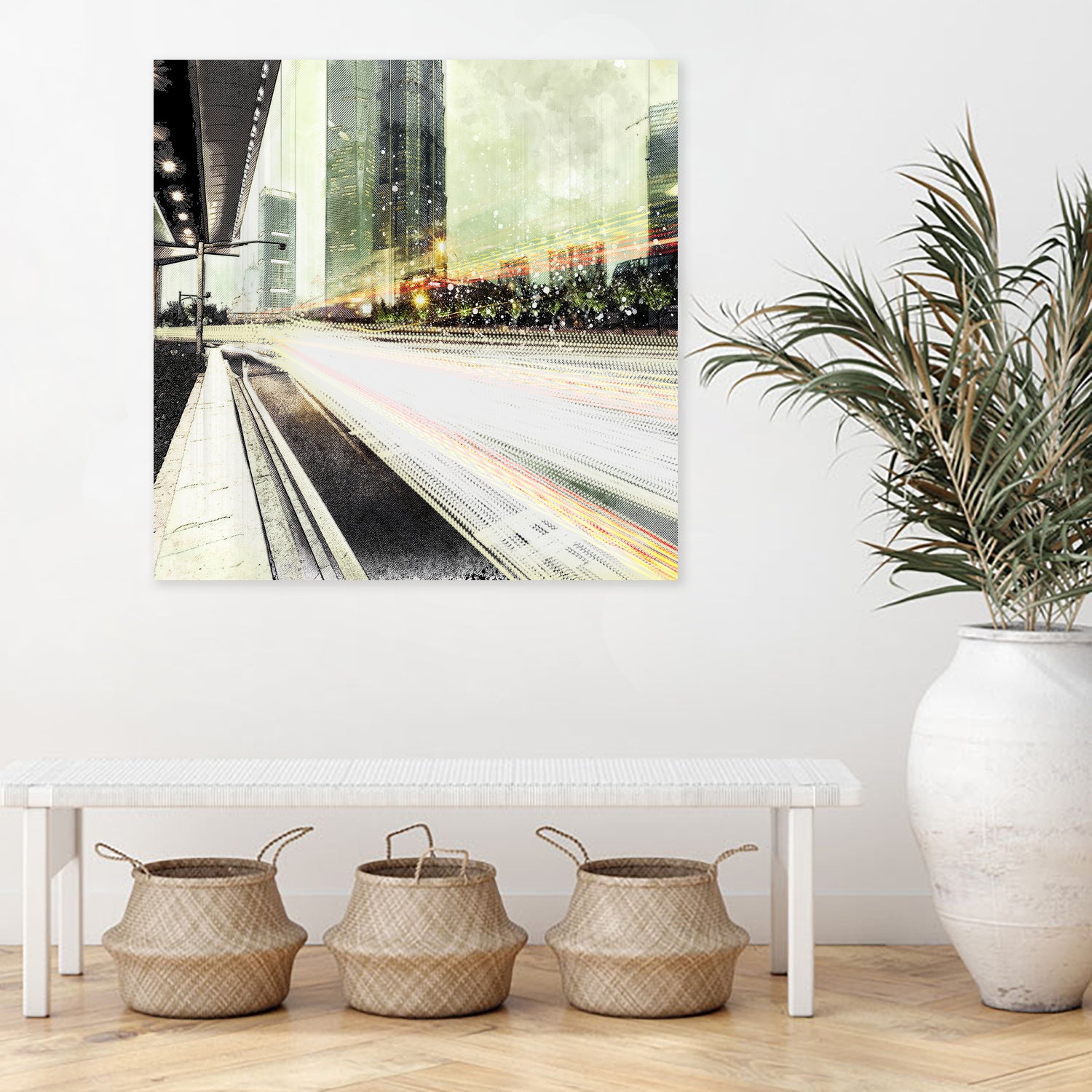 Tokyo Lights by Vin Zzep on GIANT ART - white digital painting