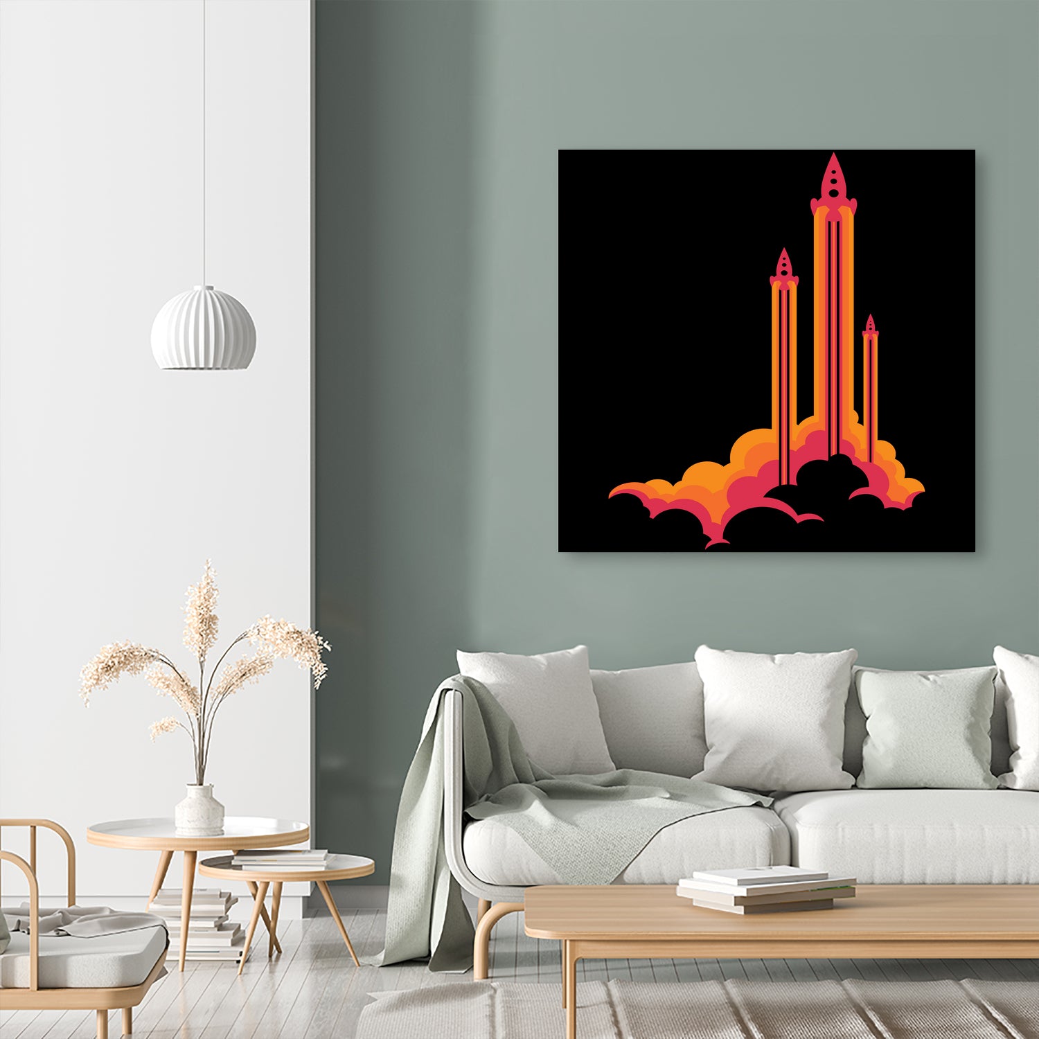 Liftoff! by Wayne Minnis on GIANT ART - orange digital drawing