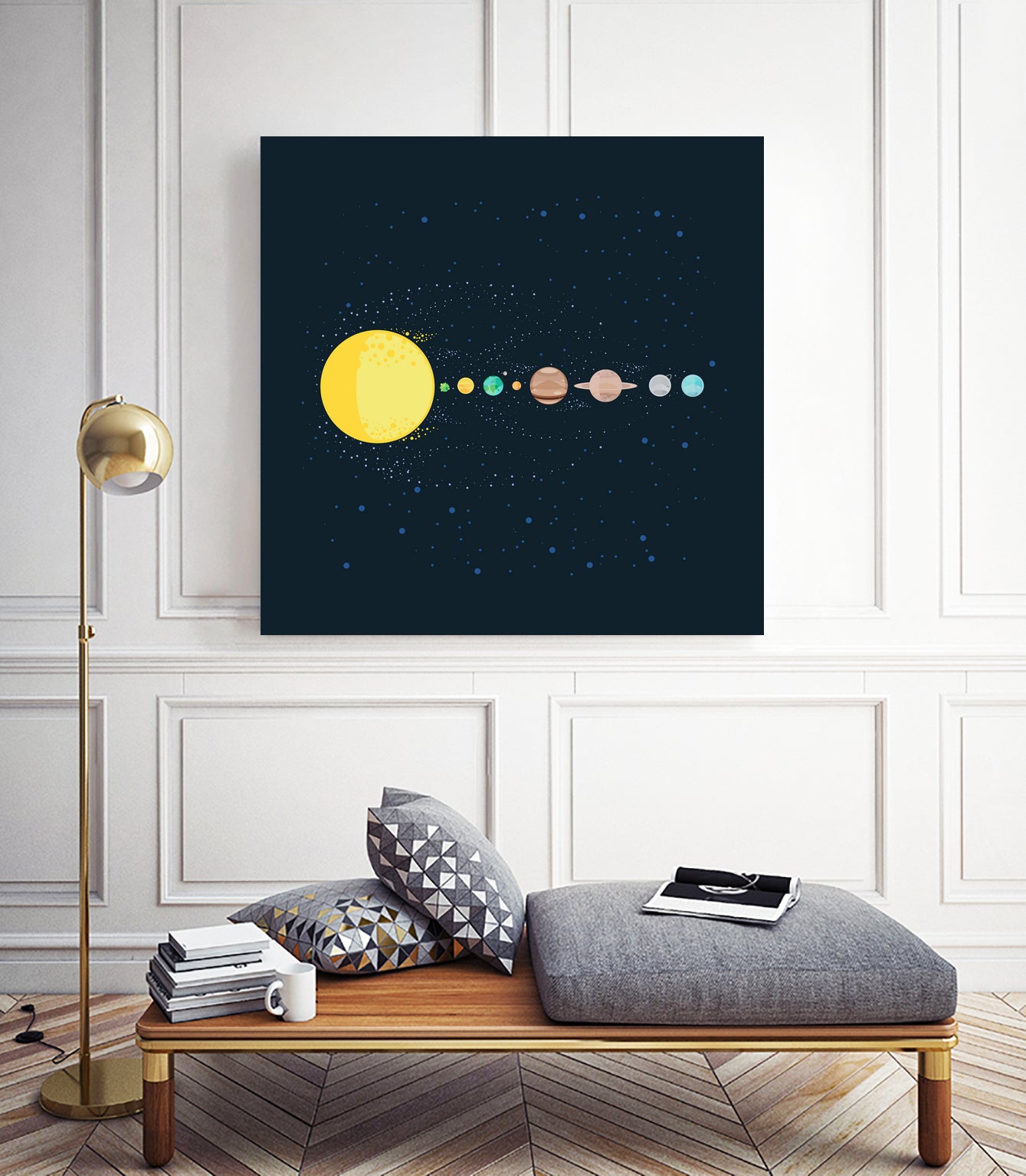 Solar System by Alessandra Gagliano on GIANT ART - blue photo illustration